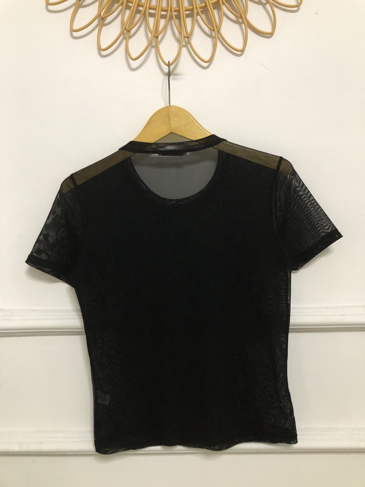 Issey Miyake Issey Miyake Floral Pattern Mesh Double Layer Tshirt Size XS / US 0-2 / IT 36-38 - 9 Thumbnail