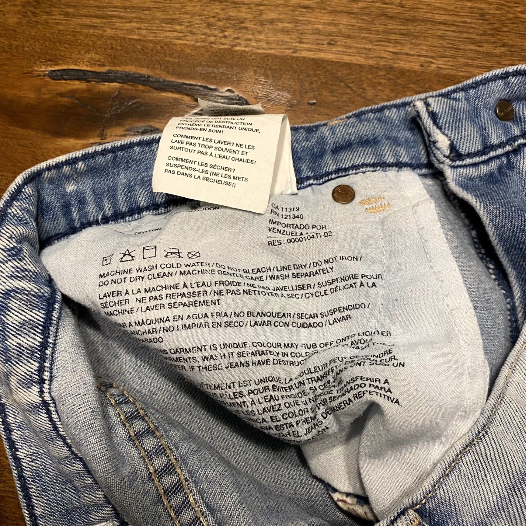Garage Garage Festival Short High Waist Floral Raw Hem Blue Jean Shorts Womens 5 Patchwork Cut-Off Size 27" / US 4 / IT 40 - 5 Thumbnail