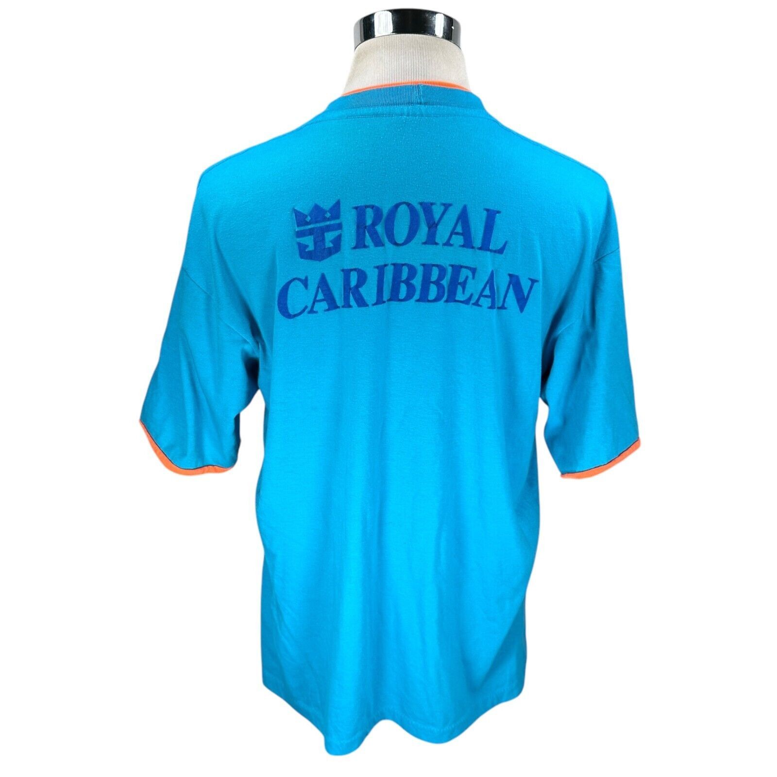 Other Vintage Sea-Trek T-Shirt Men OS Aqua Double Sleeve & Collar Size US L / EU 52-54 / 3 - 4 Thumbnail