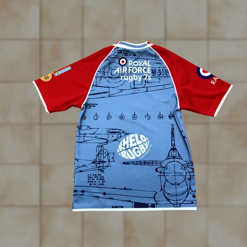 Vintage VINTAGE Royal Air Force RAF Spitfires Canterbury Rugby Shirt Mens Sz Medium Jersey Size US M / EU 48-50 / 2 - 1 Thumbnail