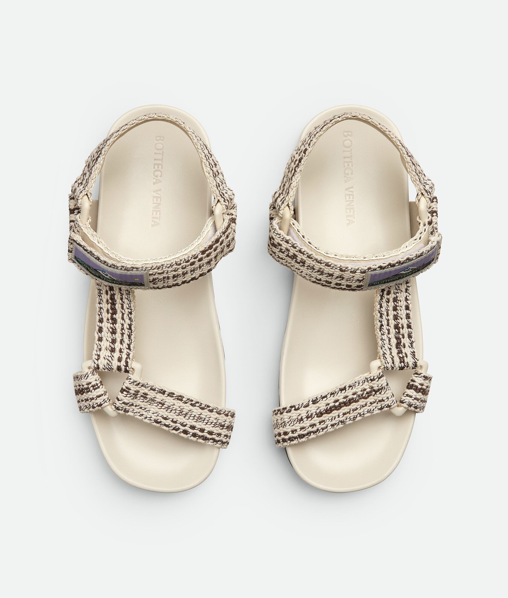 Bottega Veneta o1w1db10825 Trip Sandals in Sea Salt/Mole Size US 11 / EU 44 - 5 Thumbnail
