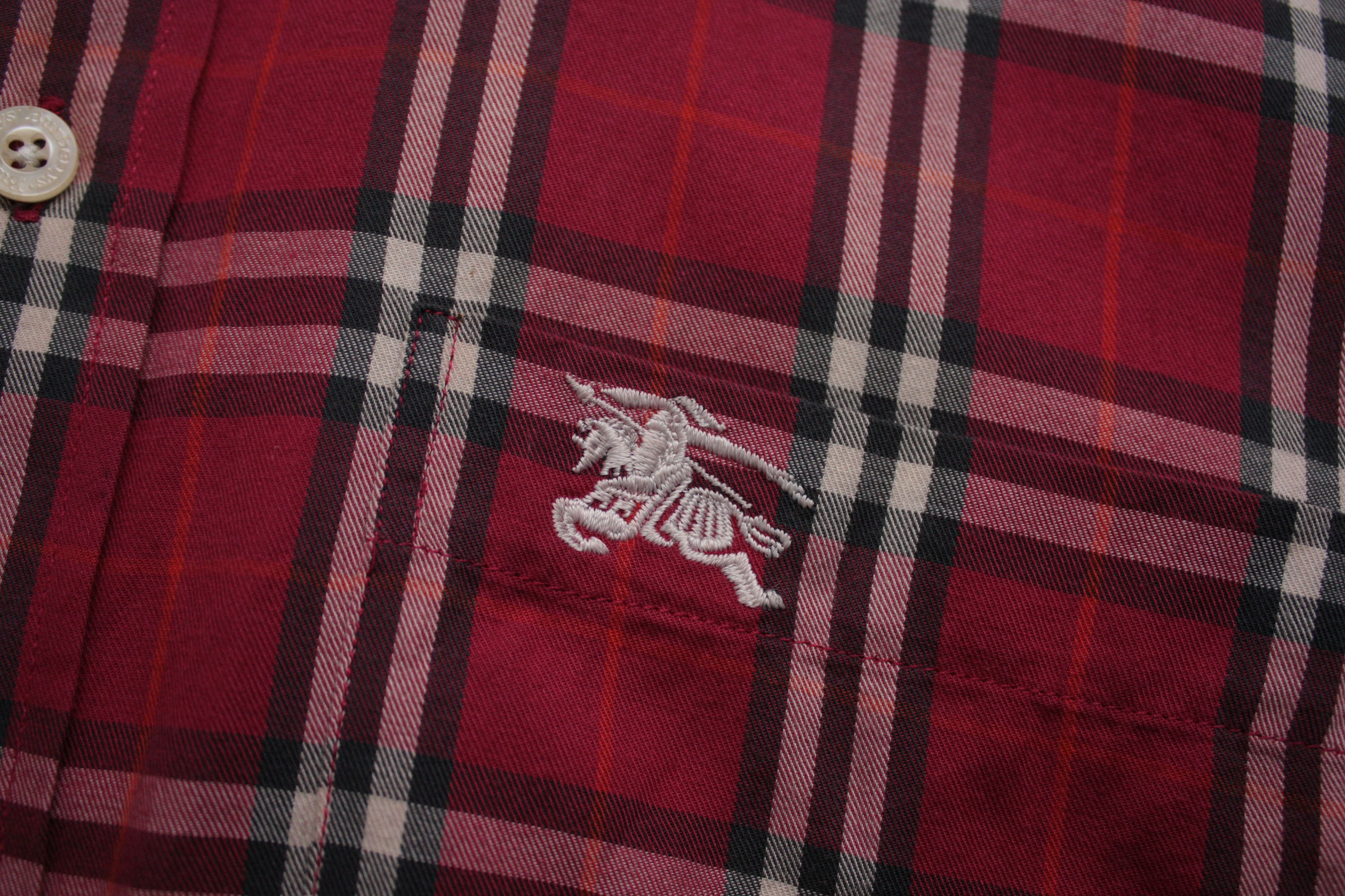 Burberry Burberry's Vintage Checkered Red L/S Shirt Small Size US S / EU 44-46 / 1 - 5 Thumbnail