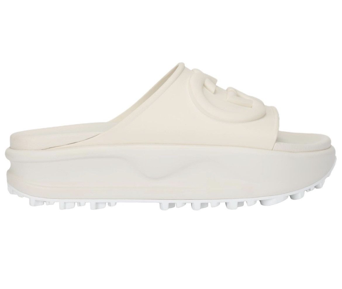 Gucci Gucci Interlocking G Slide Logo Sandal Off White size 41 Size US 11 / IT 41 - 1 Thumbnail
