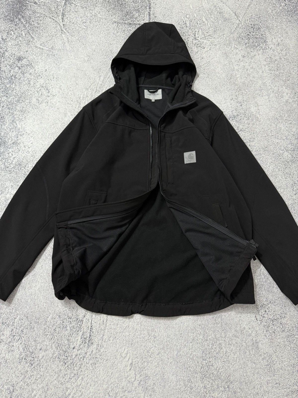 Carhartt × Carhartt Wip Carhartt WIP Softshell Reflective Logo Black Jacket Size XL Size US XL / EU 56 / 4 - 12 Thumbnail