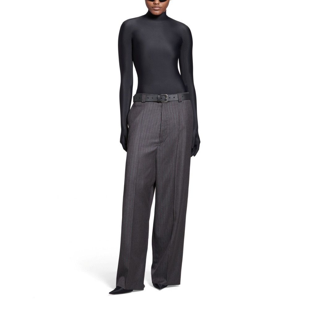 Balenciaga o1bcso1str1225 Loose Tailored Pants in Grey Size 28" / US 6 / IT 42 - 6 Thumbnail