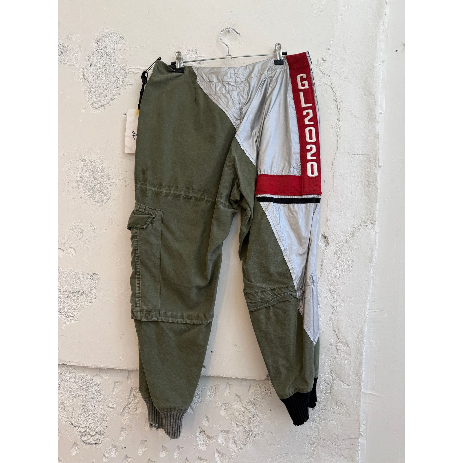 Greg Lauren Greg Lauren SAMPLE GL2020 Racing Split Tent Cargo Pants Size US 34 / EU 50 - 2 Thumbnail