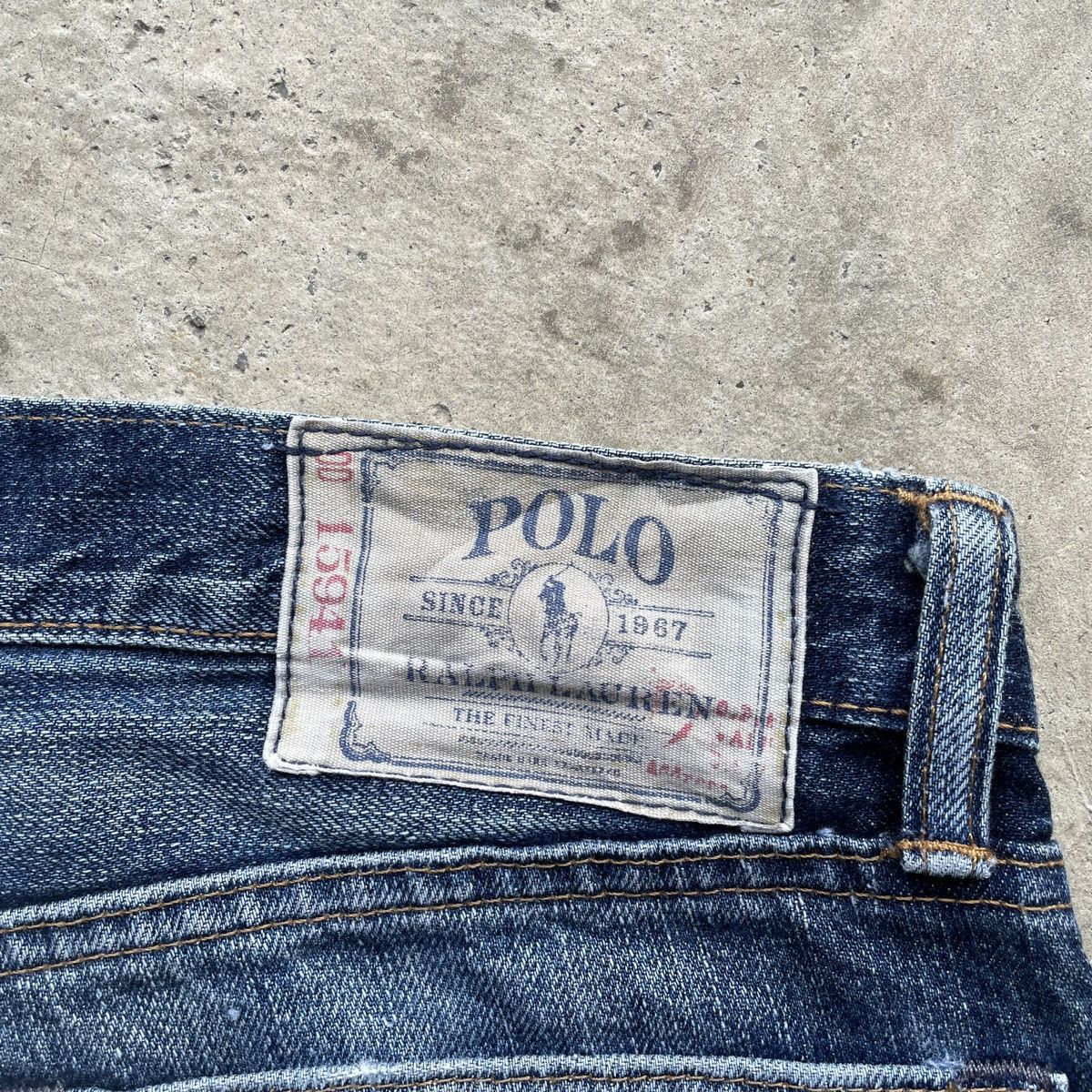Jean × Polo Ralph Lauren × Ralph Lauren Vintage Polo Ralph Lauren Distressed Jeans Pants Faded Size US 34 / EU 50 - 9 Thumbnail