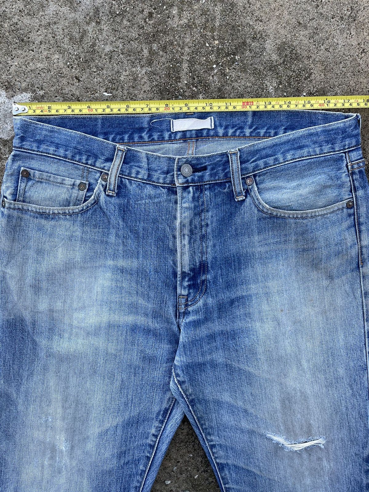 Japanese Brand × Jean × Uniqlo 🔥 Japanese Brand Uniqlo Distressed Denim W34🔥 Size US 34 / EU 50 - 6 Thumbnail