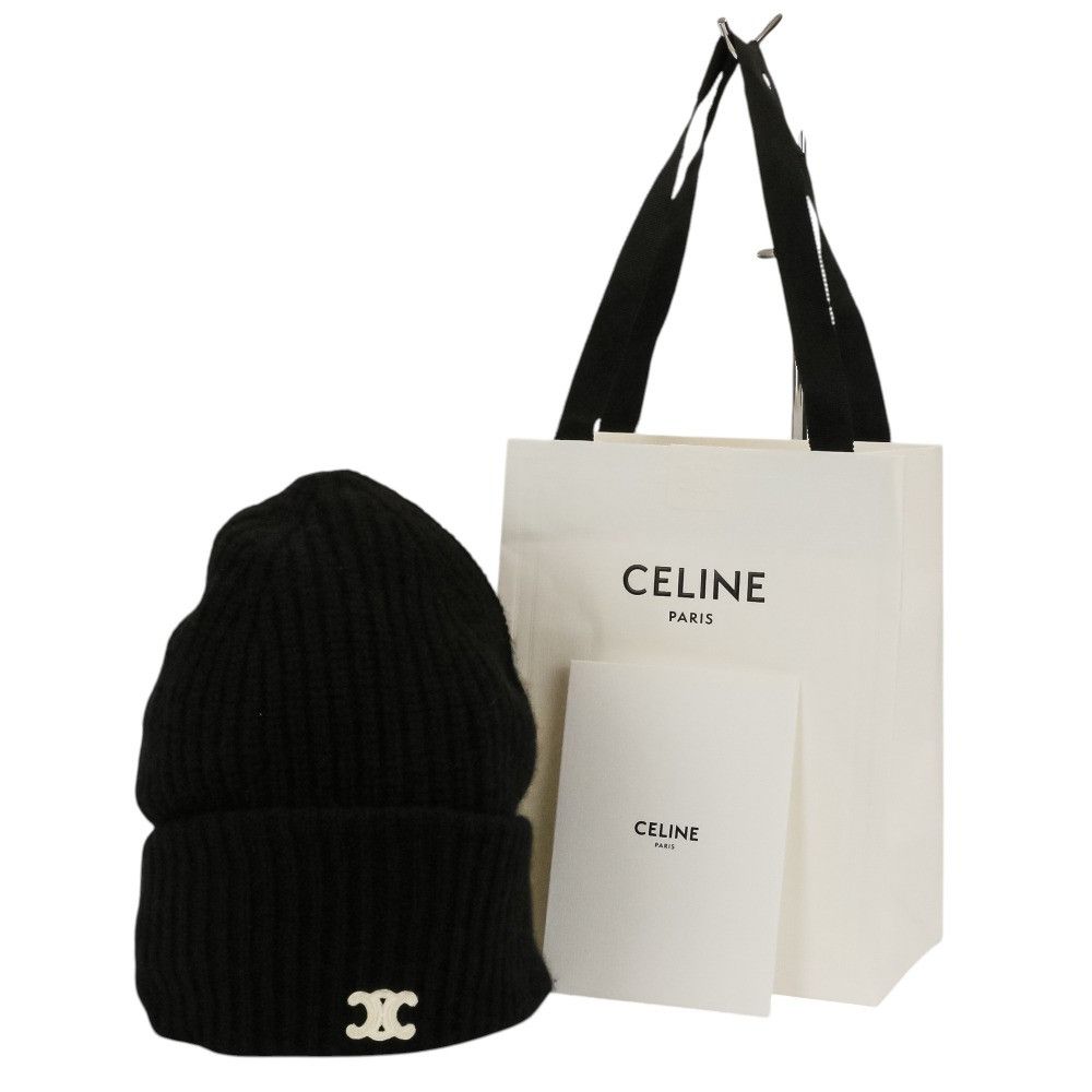 Celine Celine CELINE Seamless Cashmere Knit Cap Textile Hats AA0G5384D DUTY FREE for USA Size ONE SIZE - 1 Thumbnail