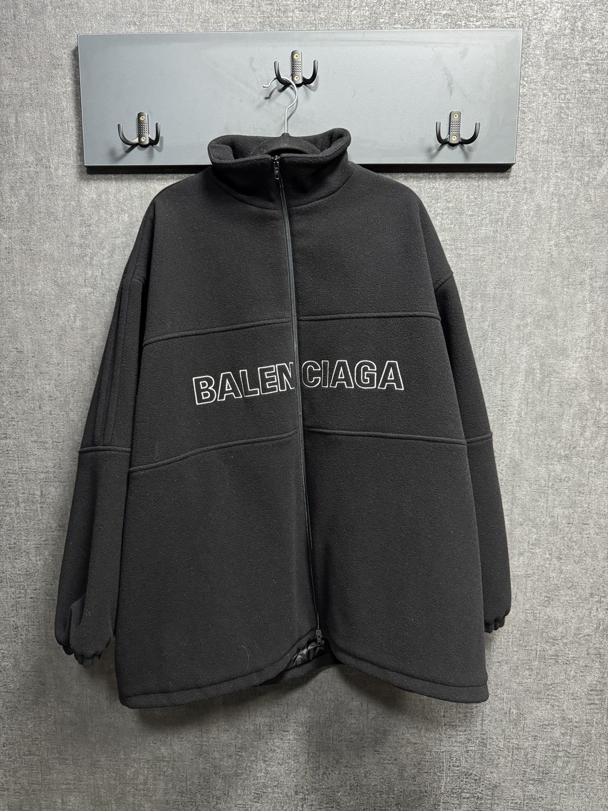 Balenciaga Balenciaga zip-up logo jacket wool Size US M / EU 48-50 / 2 - 1 Thumbnail