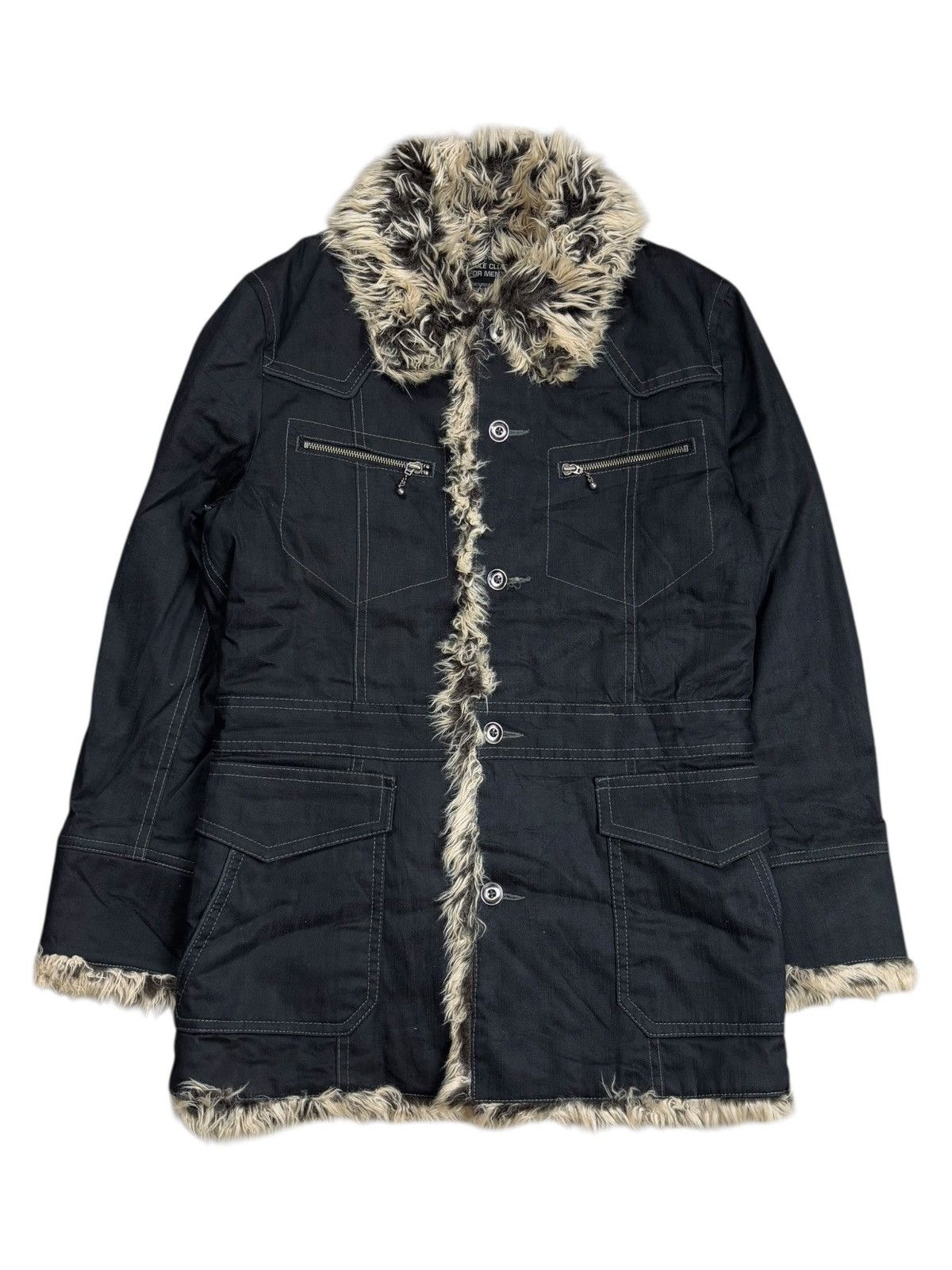 KMRii 2000s Nicole Club - Vkei Style Fur Interior Collar Jacket Size US M / EU 48-50 / 2 - 3 Thumbnail