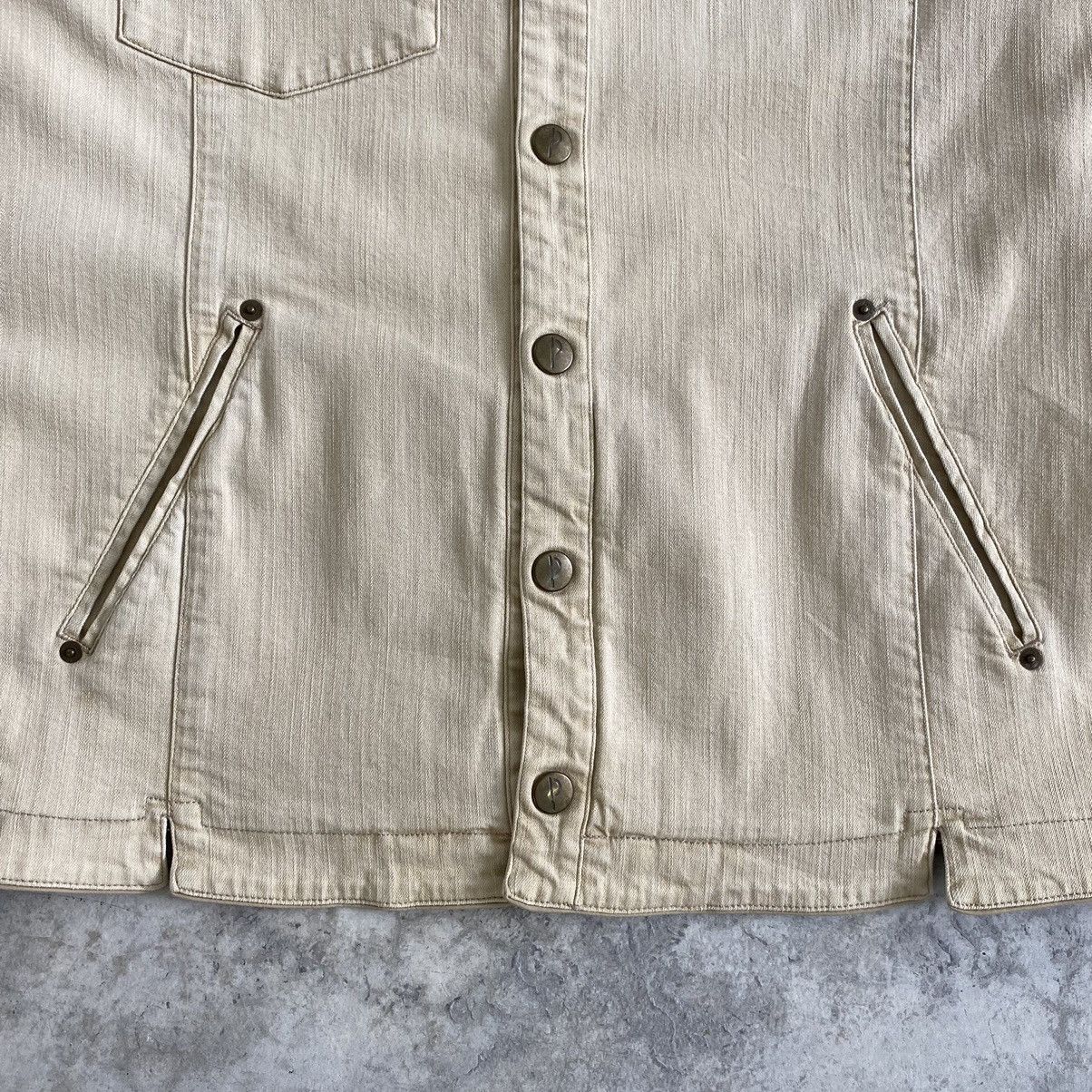 Mademoiselle Non Non Vintage Papas Flap Pocket Cinch Back Stretch Denim Jacket Size US M / EU 48-50 / 2 - 7 Thumbnail