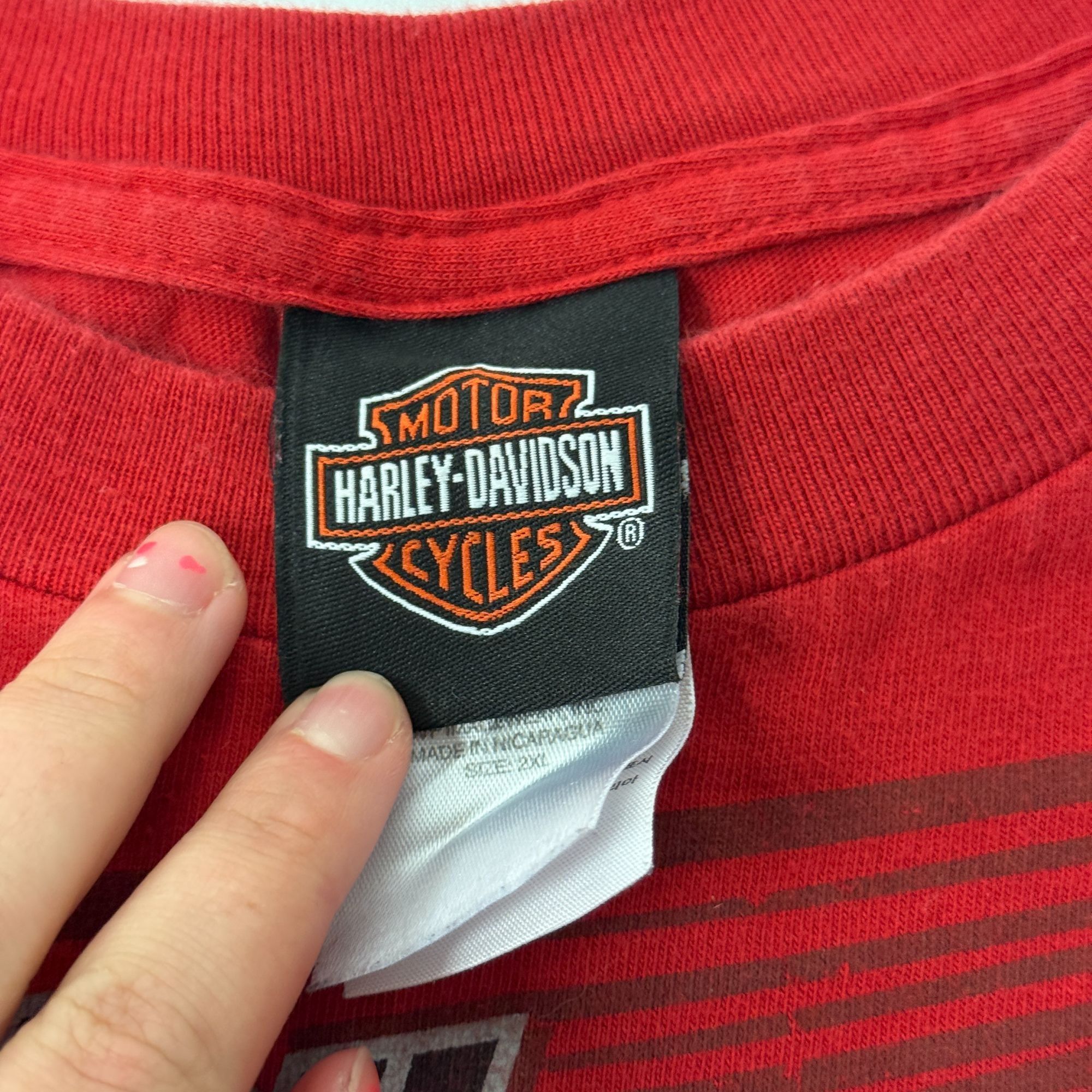 Harley Davidson H-D COWBOY COUNTRY USA TEXAS Longhorn Motorcycle Biker Shirt Size US XXL / EU 58 / 5 - 5 Thumbnail