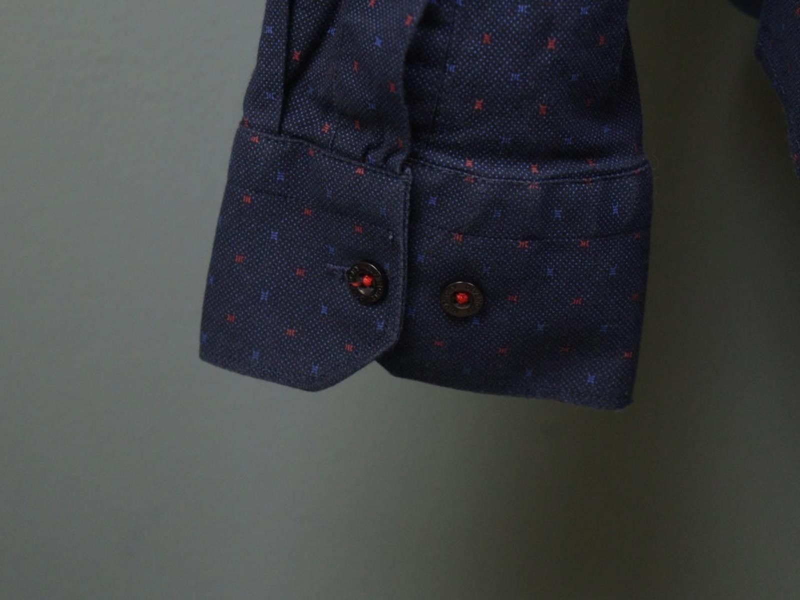 Givenchy Givenchy Blue Polka Dot Cotton Collared Shirt Size 41/42 Size US M / EU 48-50 / 2 - 8 Thumbnail