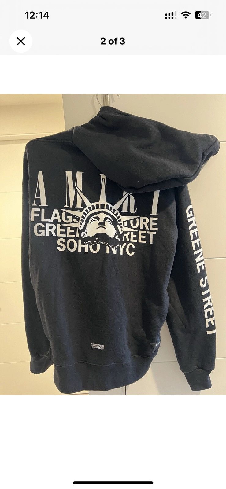 Amiri Amiri Soho NYC Greene street hooded sweatshirt Size US M / EU 48-50 / 2 - 2 Thumbnail