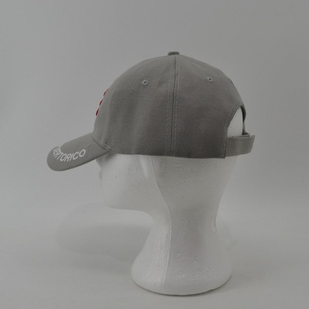 Other Puerto Rico Baseball Cap Hat Gray Red White Blue Adjustable Size ONE SIZE - 7 Thumbnail