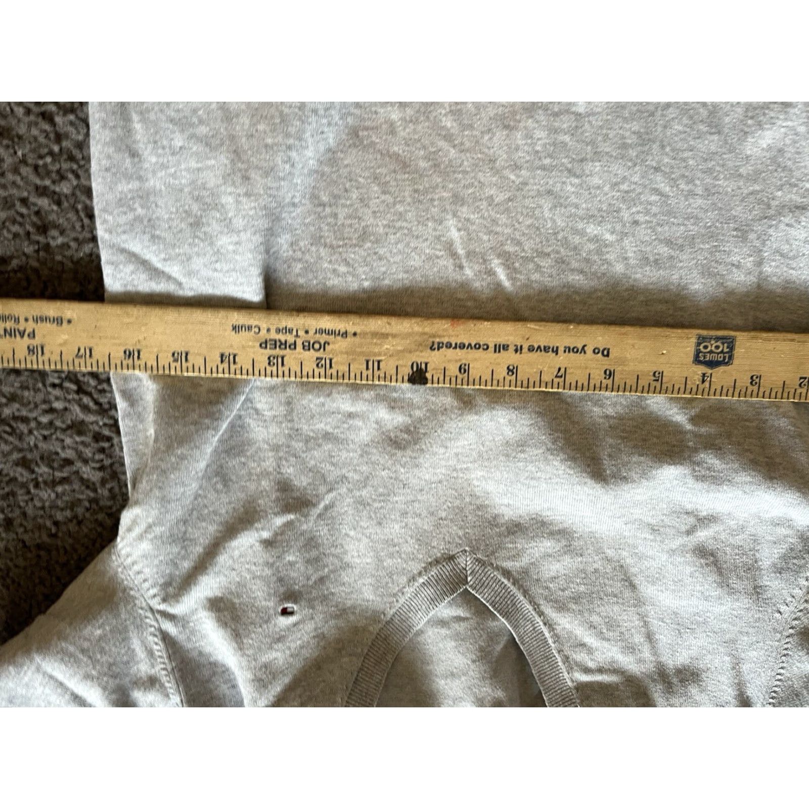 Tommy Hilfiger Tommy Hilfiger Men's L Gray V Neck Pima Cotton Blend Long Sleeve Sweater Size US L / EU 52-54 / 3 - 4 Thumbnail