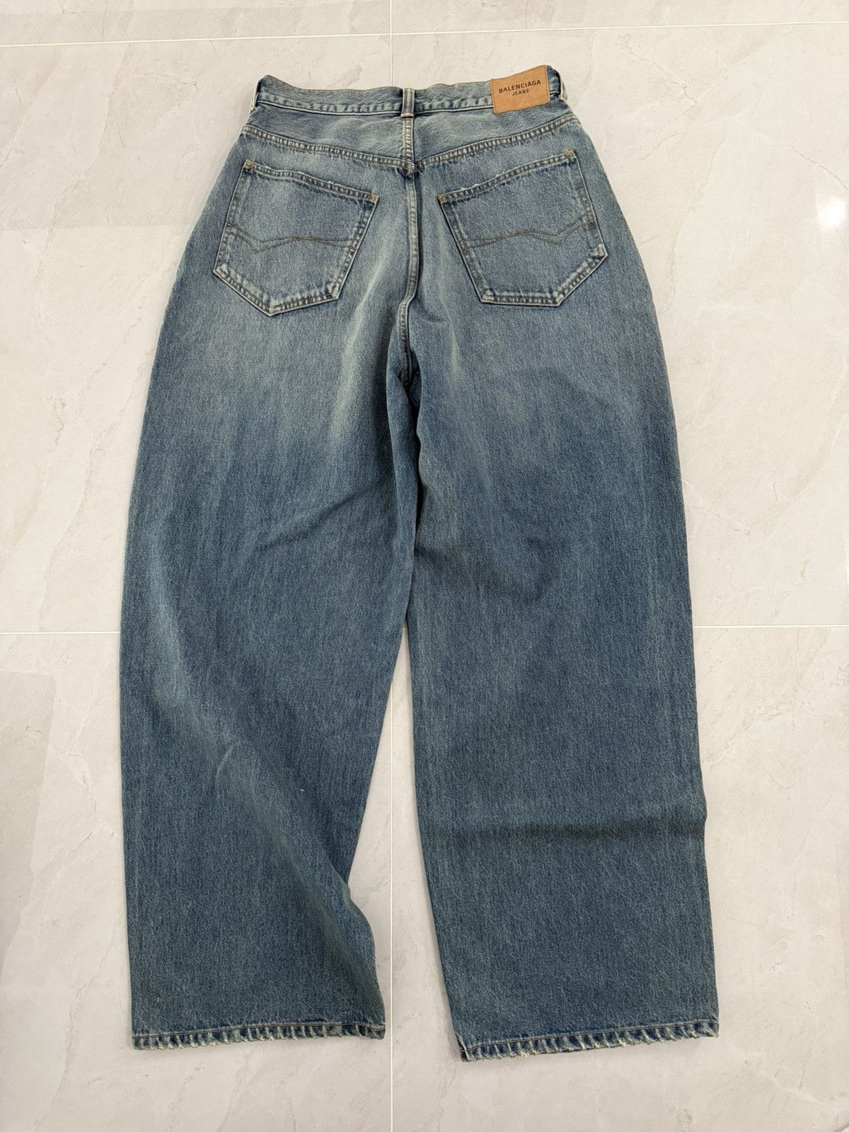 Balenciaga Balenciaga Oversized Baggy Japanese Denim Blue Denim Sz.XXS Size US 28 / EU 44 - 2 Thumbnail