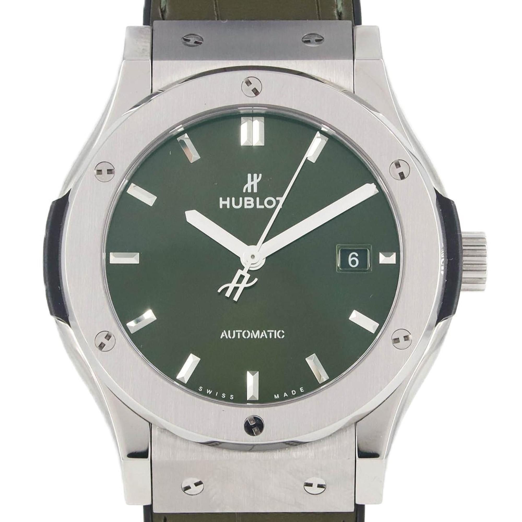 Hublot Hublot Classic Fusion Titanium Green 542.NX.8970.LR TI Automatic Watch Size ONE SIZE - 1 Thumbnail