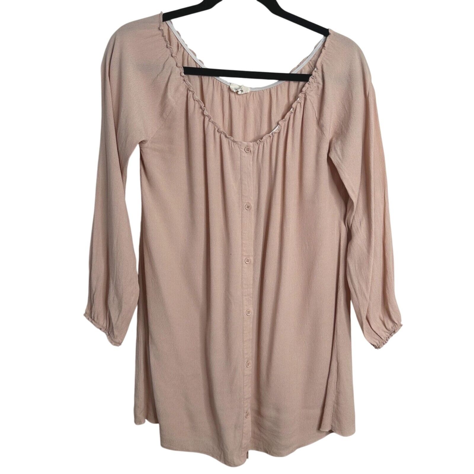 Other American Vintage Blush Off Shoulder Button Blouse Top Small Size S / US 4 / IT 40 - 1 Thumbnail