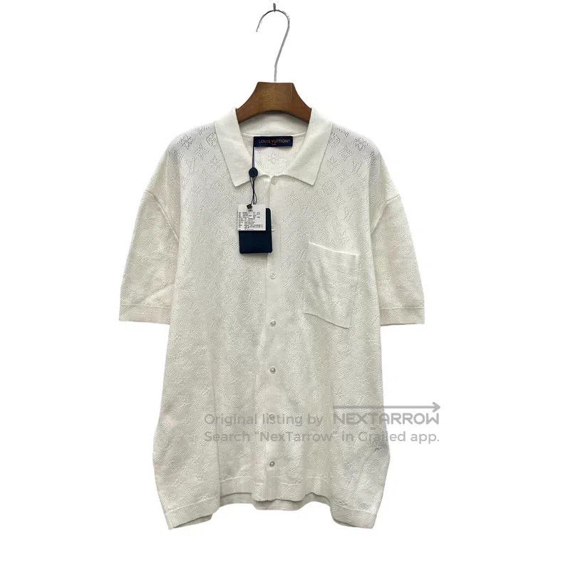 Louis Vuitton Louis Vuitton Cutout knit short sleeve shirt Size US XL / EU 56 / 4 - 1 Thumbnail