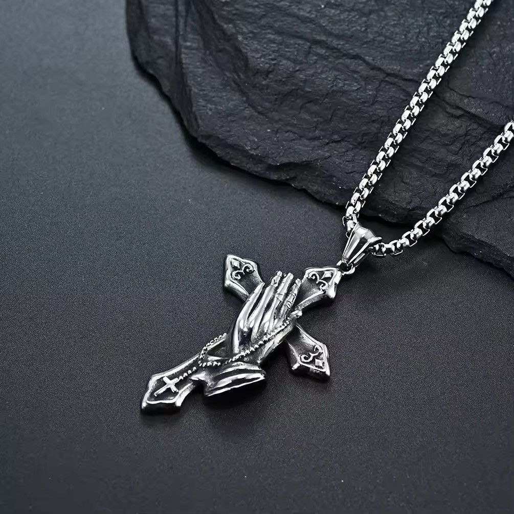 Jewelry Cross Pendant Chain Necklace Size ONE SIZE - 1 Thumbnail