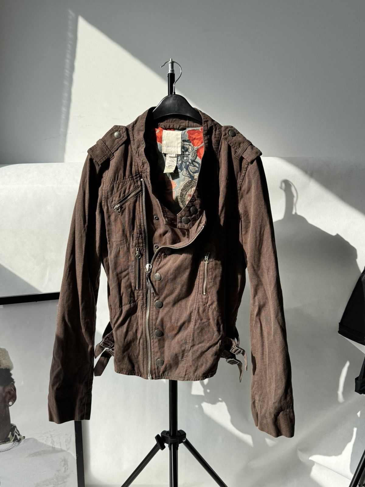 Diesel Archive Diesel Brown Corset Jacket Napoleon Style 00s Size L / US 10 / IT 46 - 1 Thumbnail