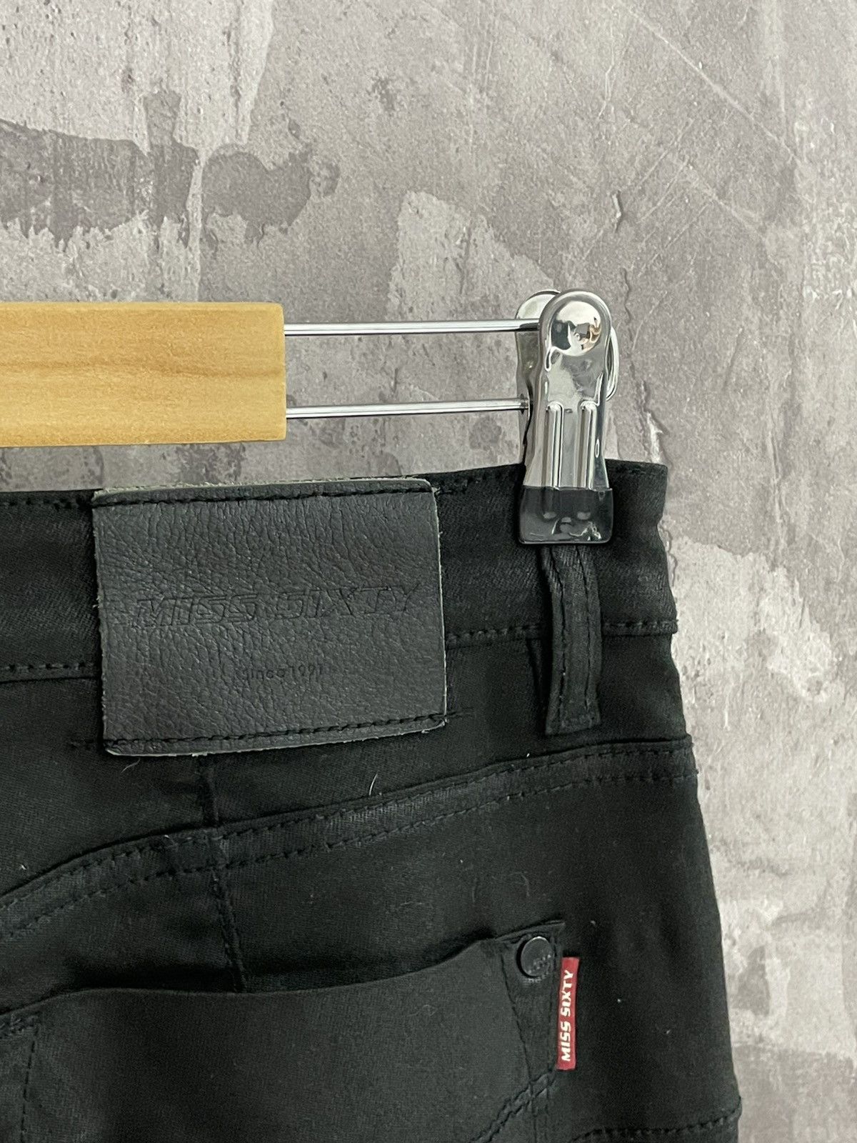 Beauty Beast × Hysteric Glamour × Miss Sixty Vintage Miss Sixty Black Skinny Glamour Y2K Jeans Size 27" / US 4 / IT 40 - 8 Thumbnail