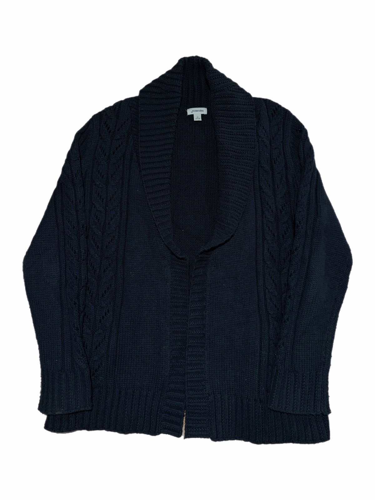 St. Johns Bay St Johns Bay Cardigan Sweater Womens Shawl Collar Cable Knit Size XL / US 12-14 / IT 48-50 - 1 Thumbnail