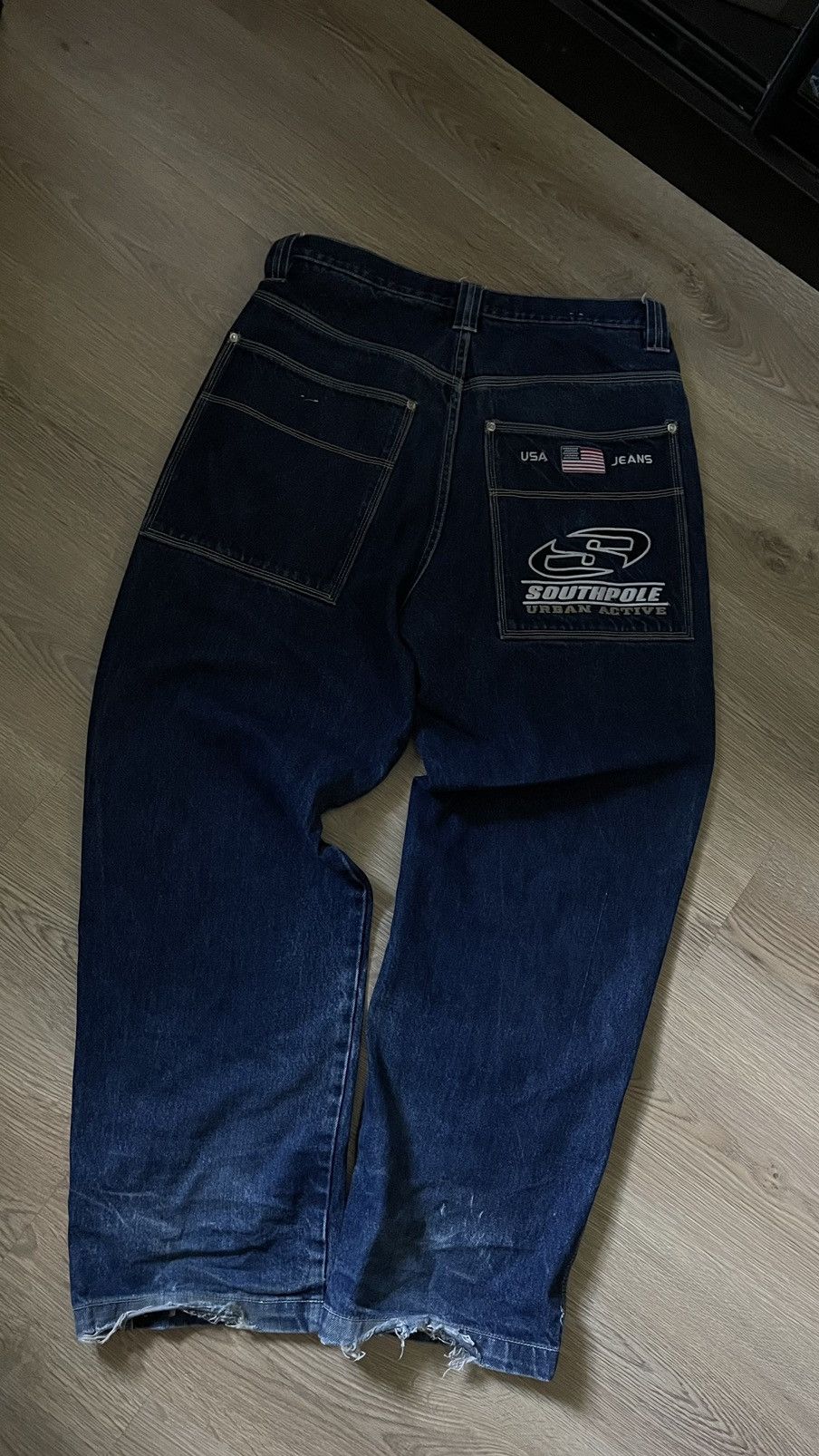 image of Pants Southpole Usa Archive Baggy 90's in Blue, Men's (Size 34)