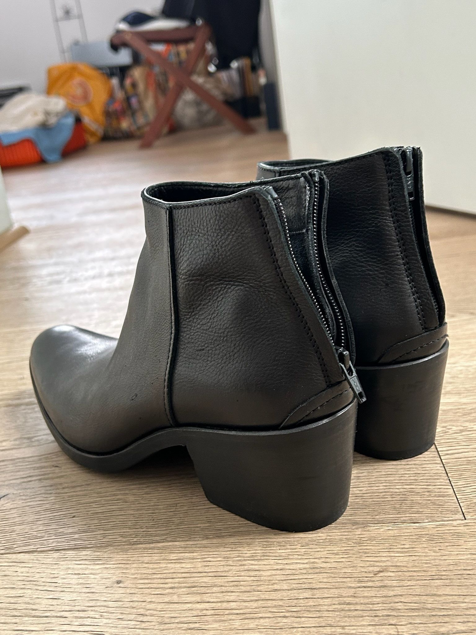 Haider Ackermann Cuban Heel Ankle Boots FW 2014 Size US 10 / EU 43 - 6 Thumbnail