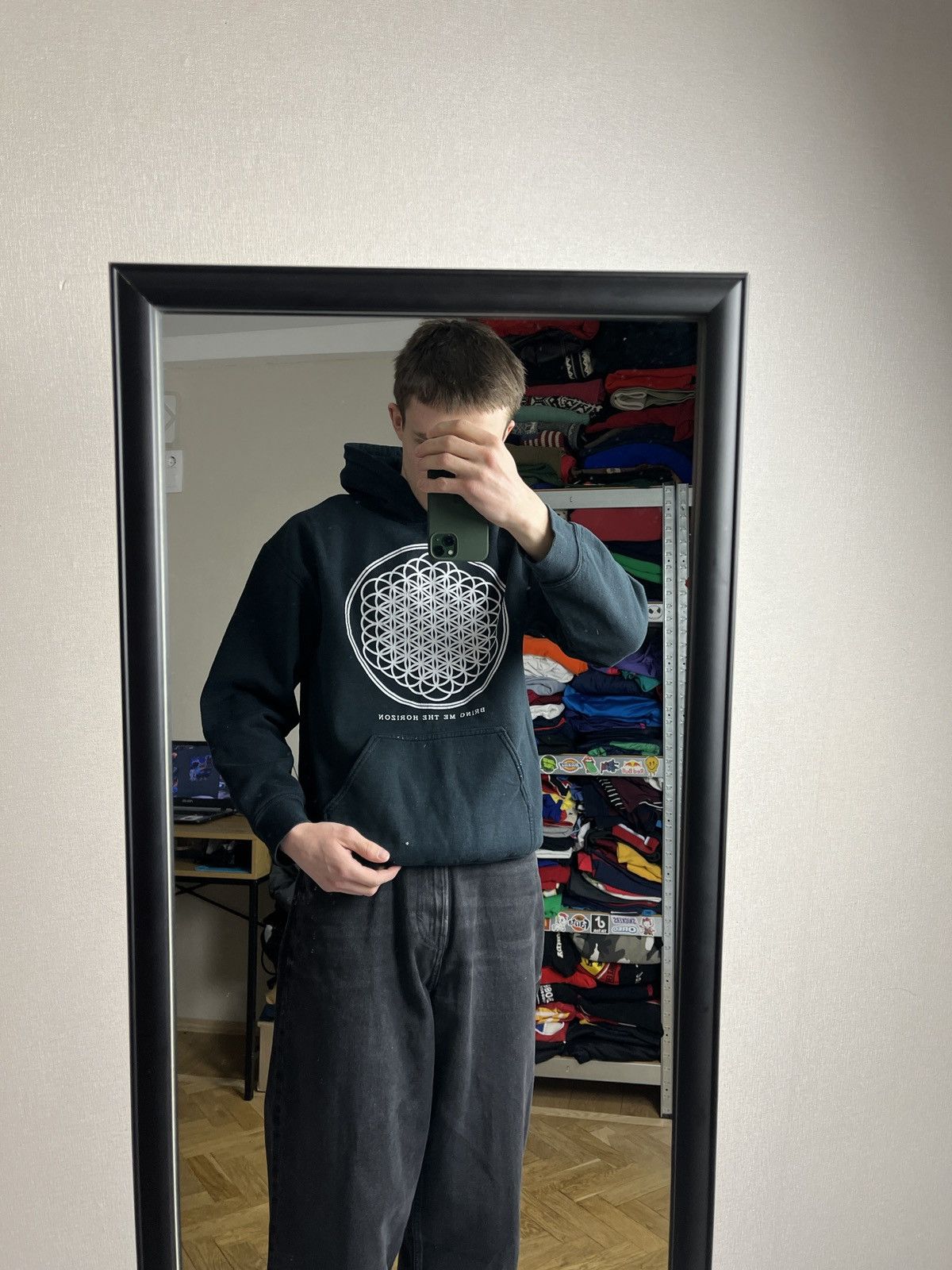 Band Tees × Vintage Vintage 00s Bring Me The Horizon Rock Band Hoodie Tour Rare Size US M / EU 48-50 / 2 - 2 Thumbnail