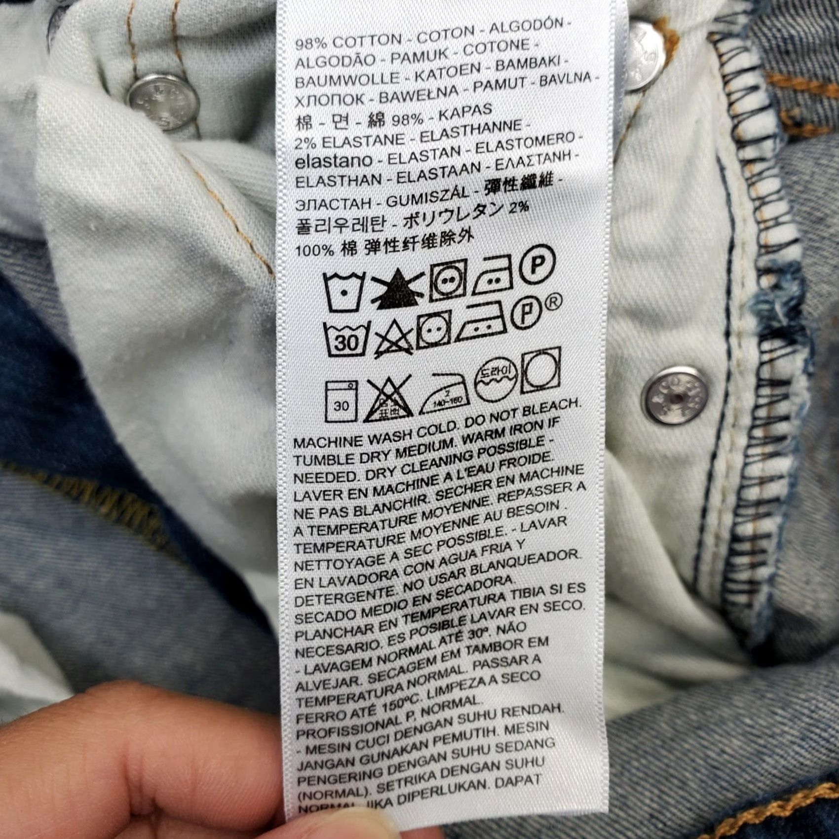 Levi's Levi's 502 Jeans Mens 30x30 Blue Denim Medium Wash Straight Leg Size 30 Mens Jeans Regular Size US 30 / EU 46 - 7 Thumbnail