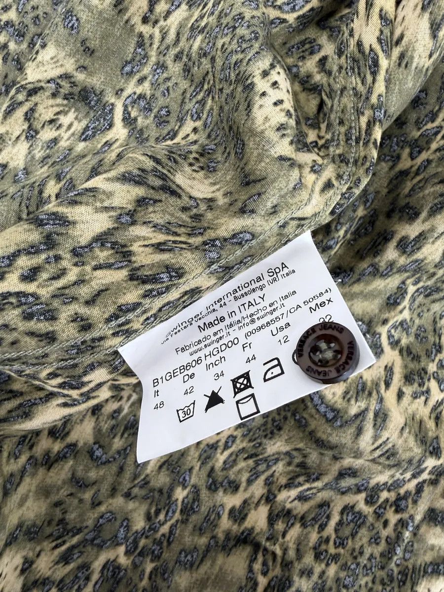 Versace Versace Leopard Print Mafia Shirt Size US S / EU 44-46 / 1 - 10 Thumbnail
