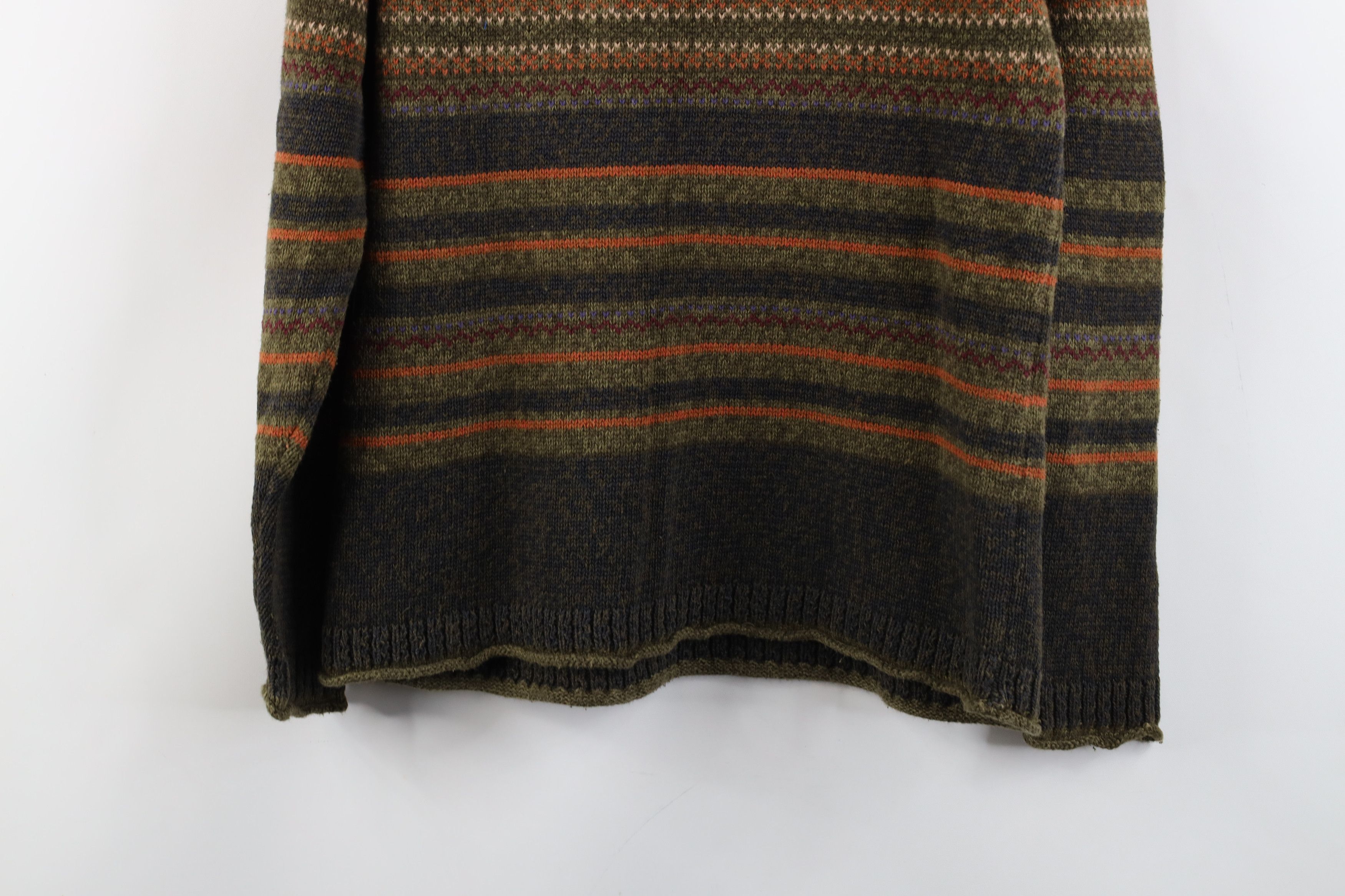 Vintage Vintage 90s Streetwear Rainbow Fair Isle Marled Knit Sweater Size M / US 6-8 / IT 42-44 - 9 Thumbnail