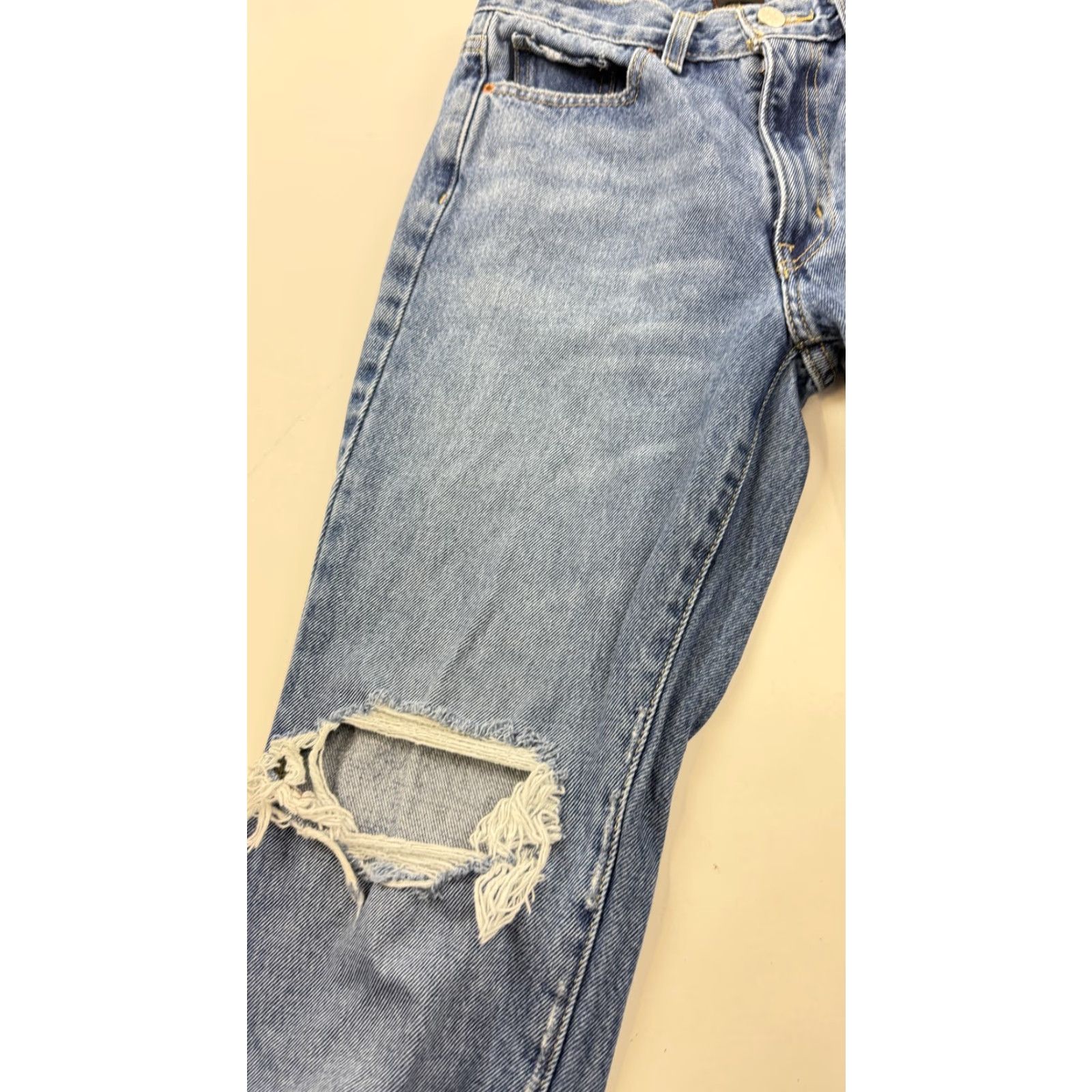 Bdg BDG Urban Outfitters Jeans Womens 27x30 Blue Bootcut Distressed Ripped Denim Size 27" / US 4 / IT 40 - 3 Thumbnail