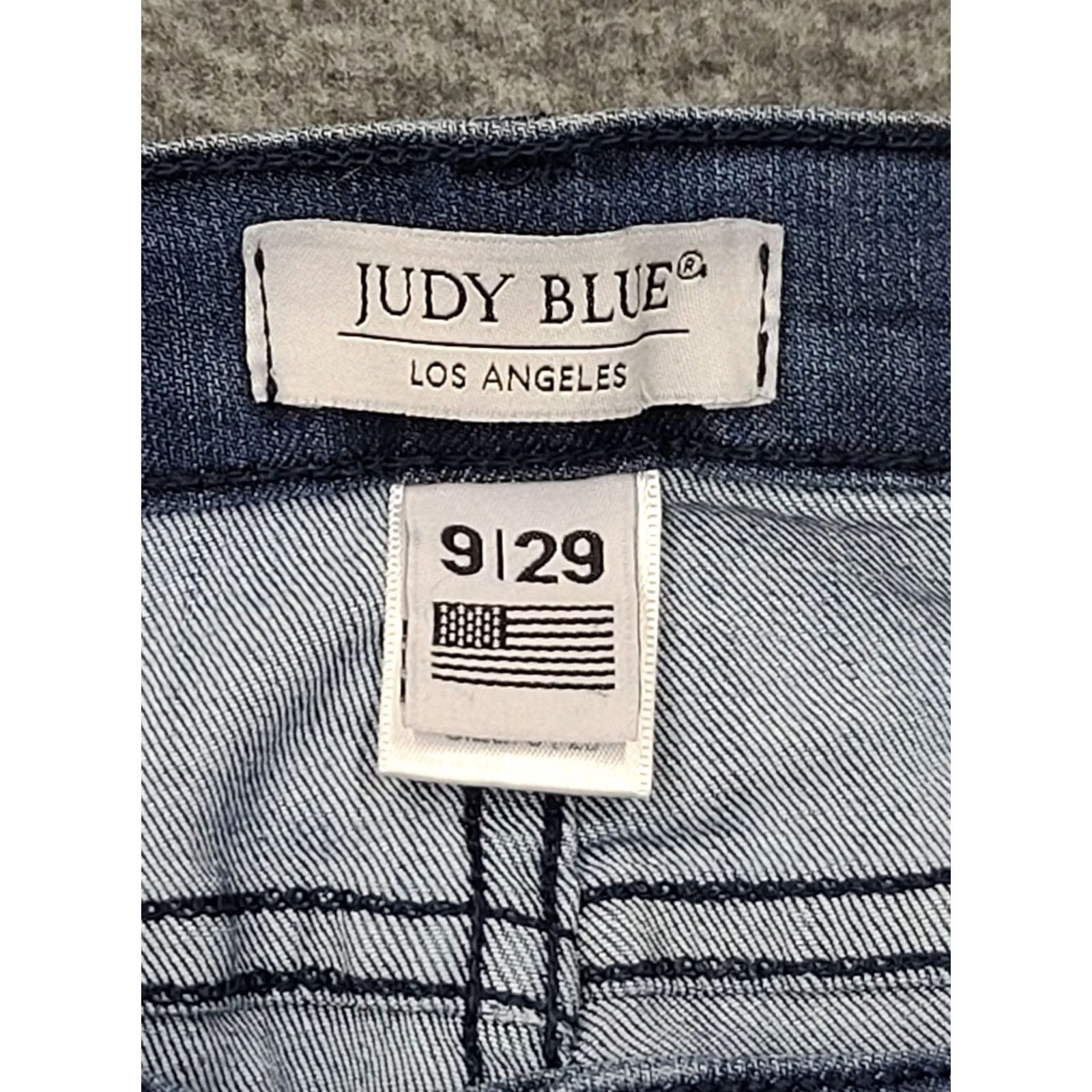 Denime Judy Blue Jeans Women 9 Flare Leg Mid Rise Denim Casual Blue Trouser 5-Pocket Size 30" / US 8 / IT 44 - 3 Thumbnail