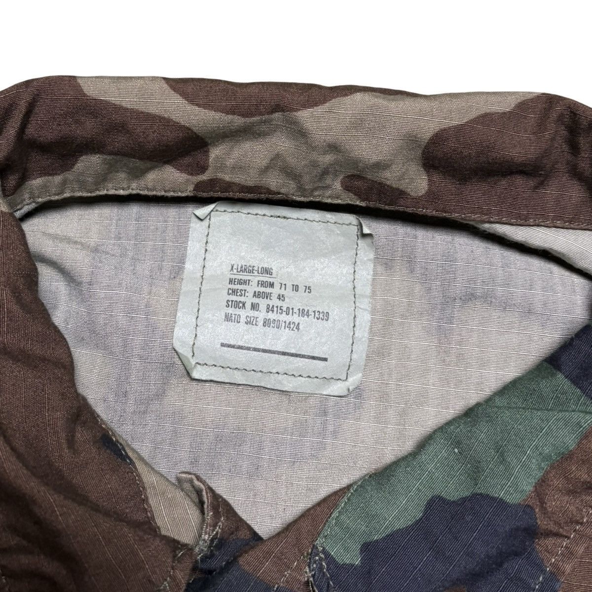 Other Vintage USGI Jacket Mens XL Long Woodland Camo Ripstop BDU Size US XL / EU 56 / 4 - 4 Thumbnail