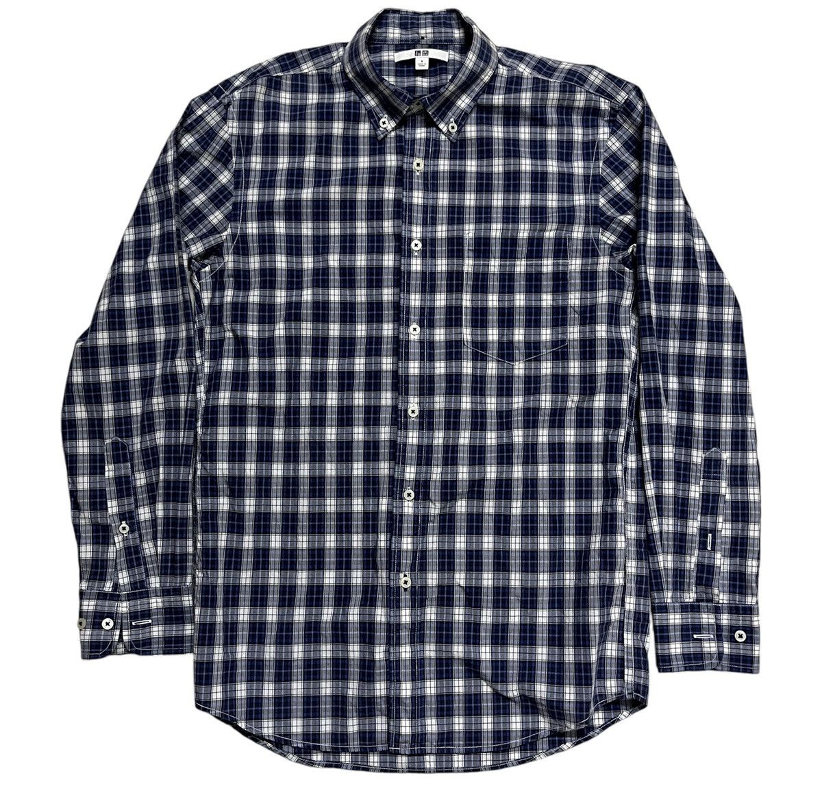 Japanese Brand × Uniqlo × Vintage Uniqlo Plaid Button Up Shirt Size US S / EU 44-46 / 1 - 1 Thumbnail