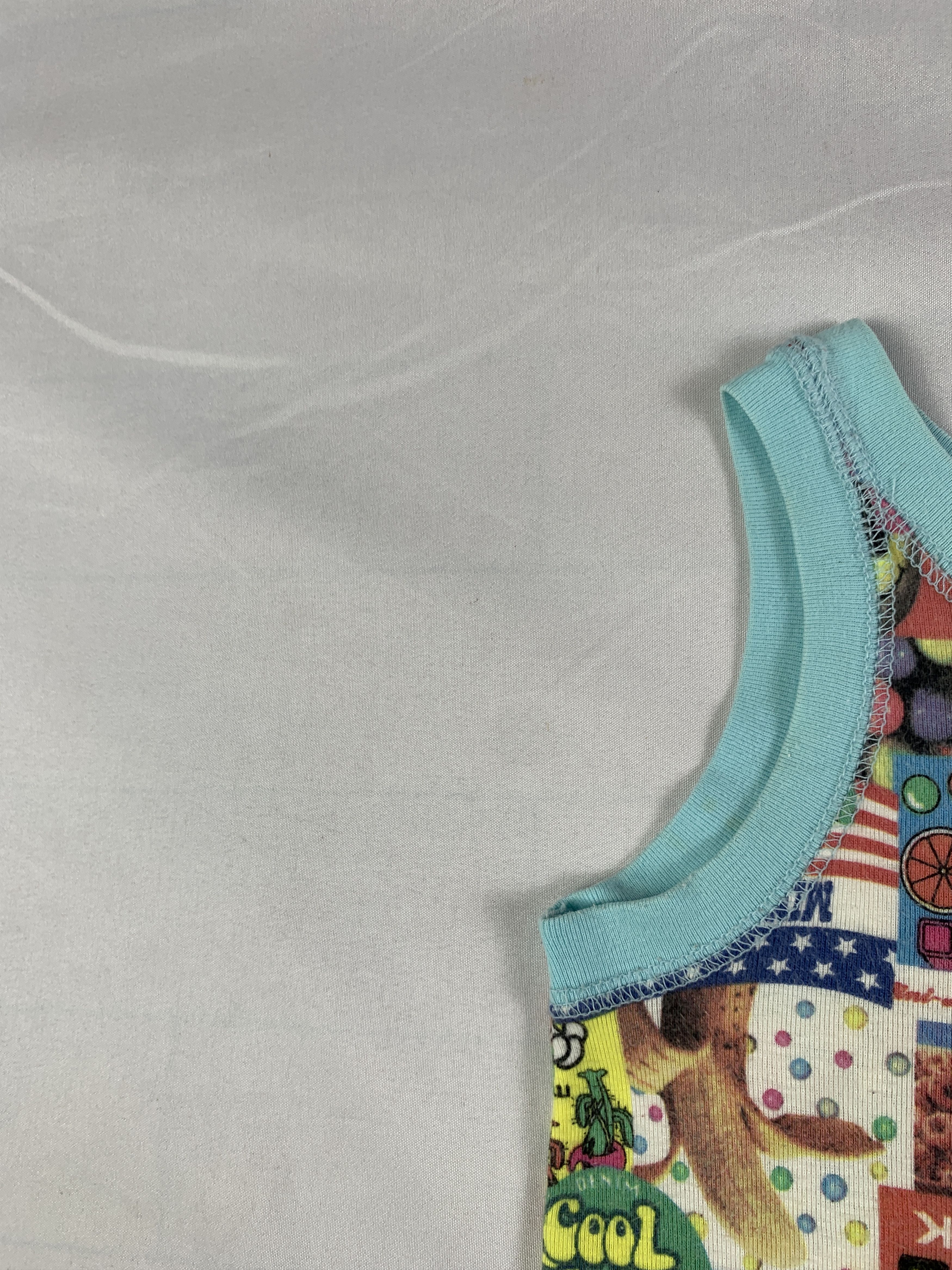 Angel Blue Mini-K Japan Candy Ringer Baby Tank Top (XS) Size XS / US 0-2 / IT 36-38 - 5 Thumbnail