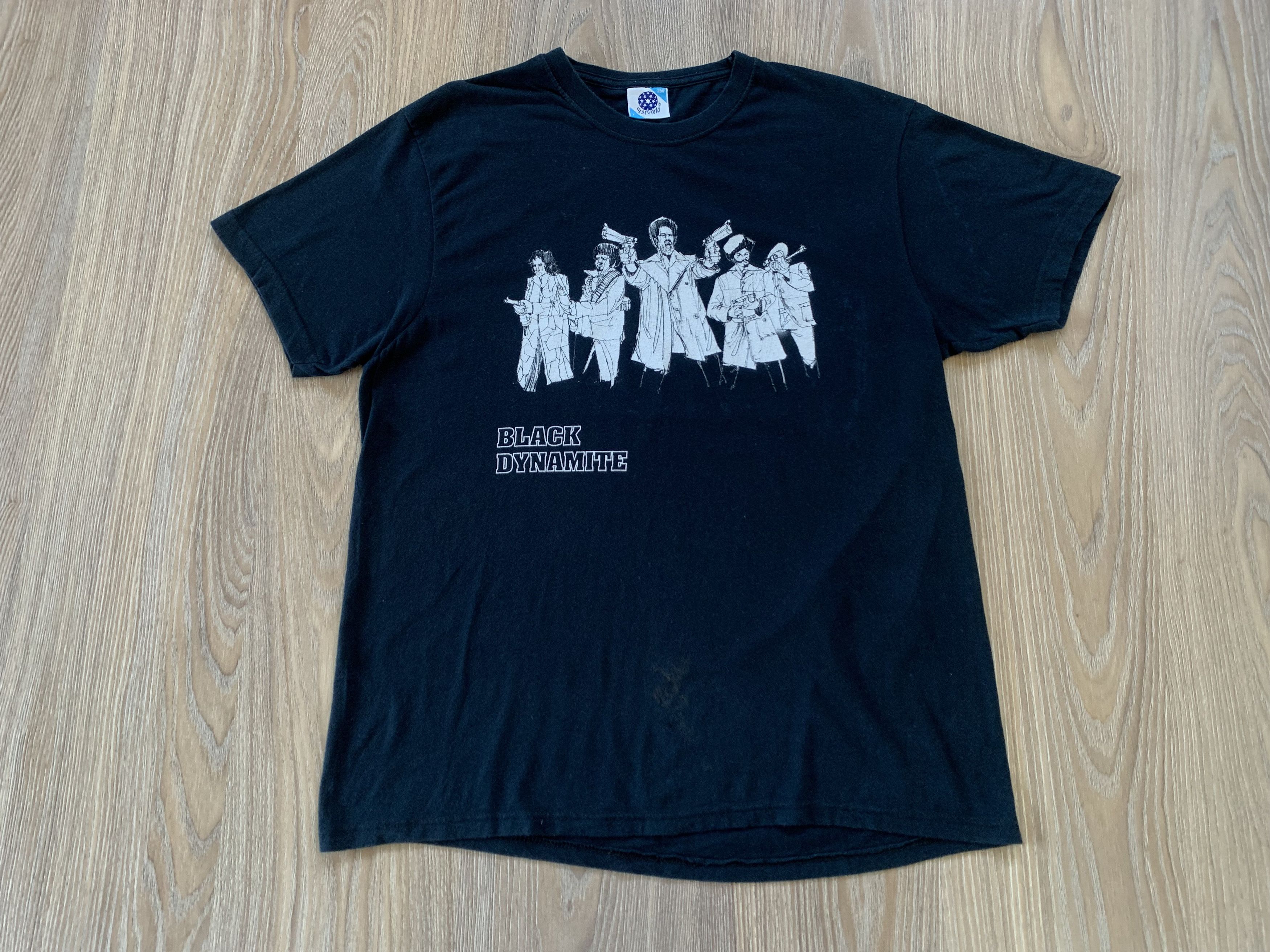 Band Tees Vintage Starworld Black Dynamite Cotton Printed T Shirt Size US L / EU 52-54 / 3 - 2 Thumbnail
