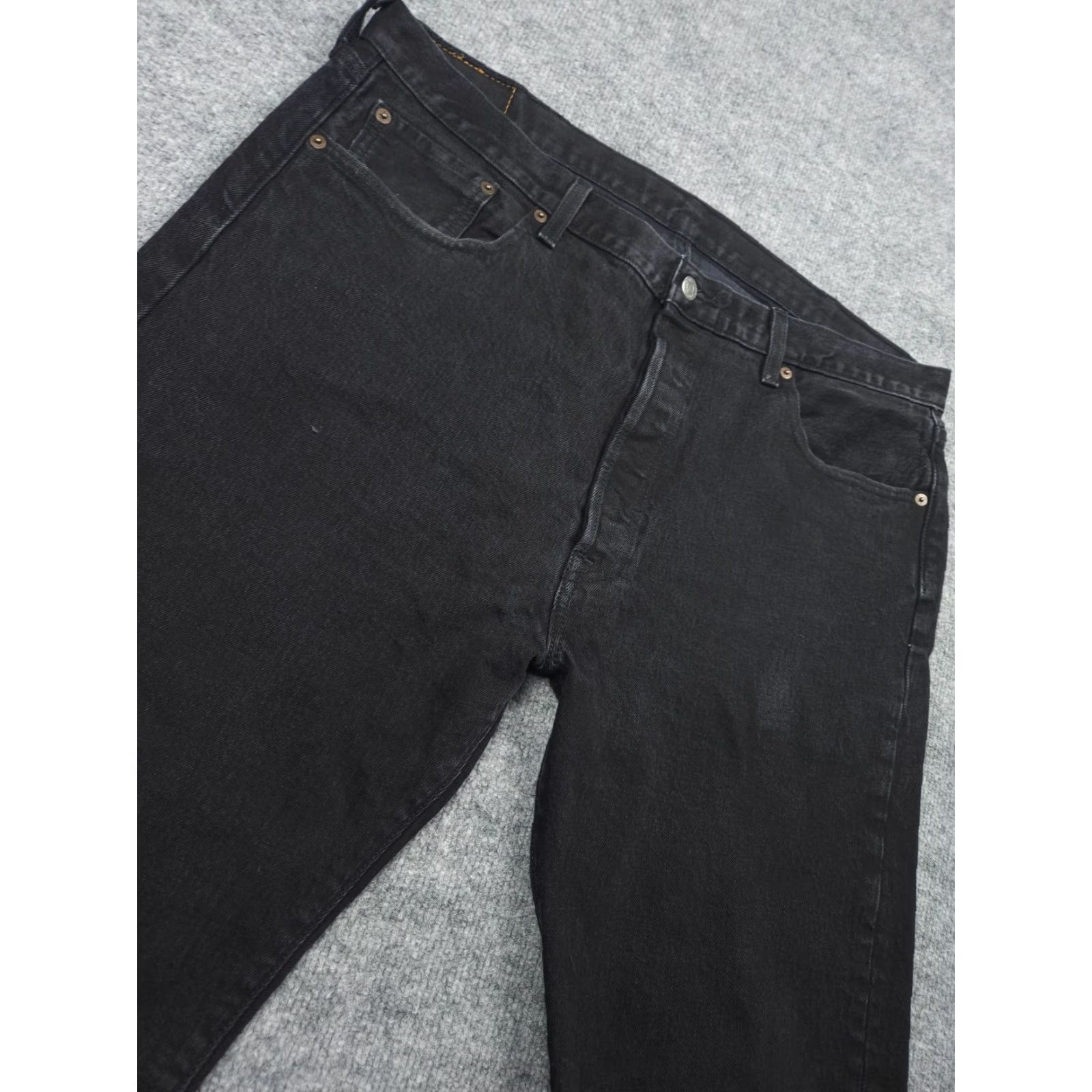 Levi's Levi's 501 Jeans Men's 38 x 32 Black Straight Denim Jeans 5-Pocket Regular Fit 501 Series USA 90s Cowboy Vintage No Size US 38 / EU 54 - 3 Thumbnail