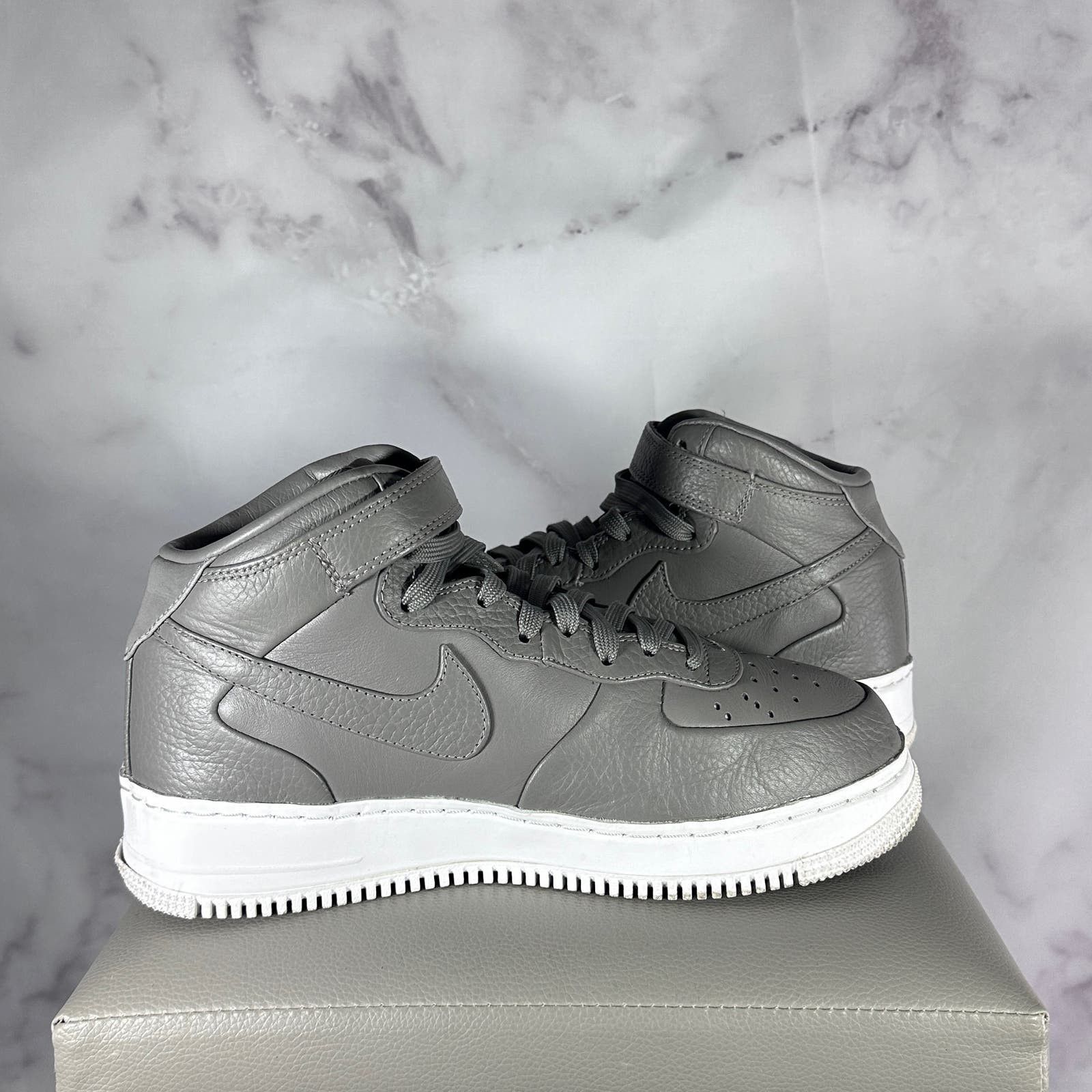 Nike NikeLab Air Force 1 Mid Light Charcoal Size US 8.5 / IT 38.5 - 9 Thumbnail
