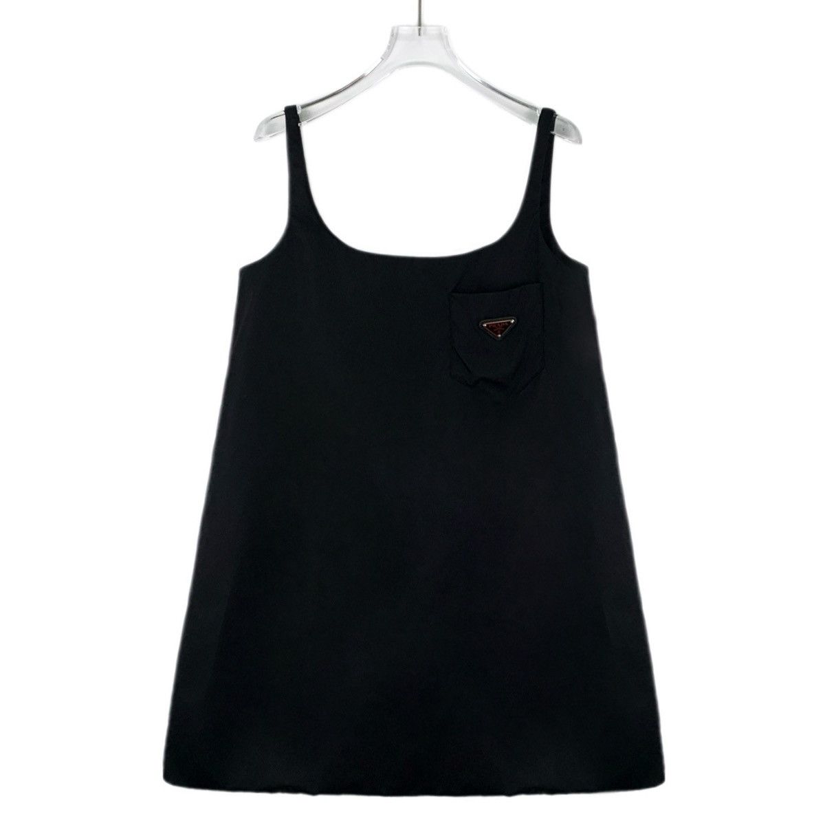Prada Prada Triangle Logo Square Neck Sleeveless Slip Dress K26WX Size M / US 6-8 / IT 42-44 - 1 Thumbnail