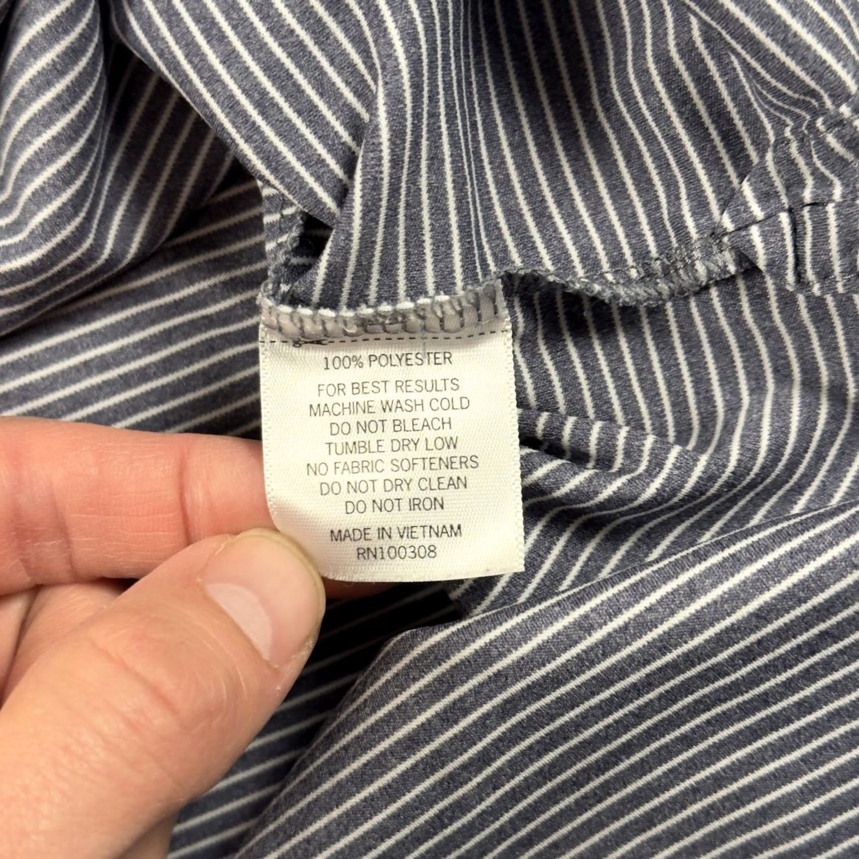 Peter Millar Peter Millar Polo Shirt Mens 2XL Blue Stripe Golf Performance Size US XXL / EU 58 / 5 - 4 Thumbnail