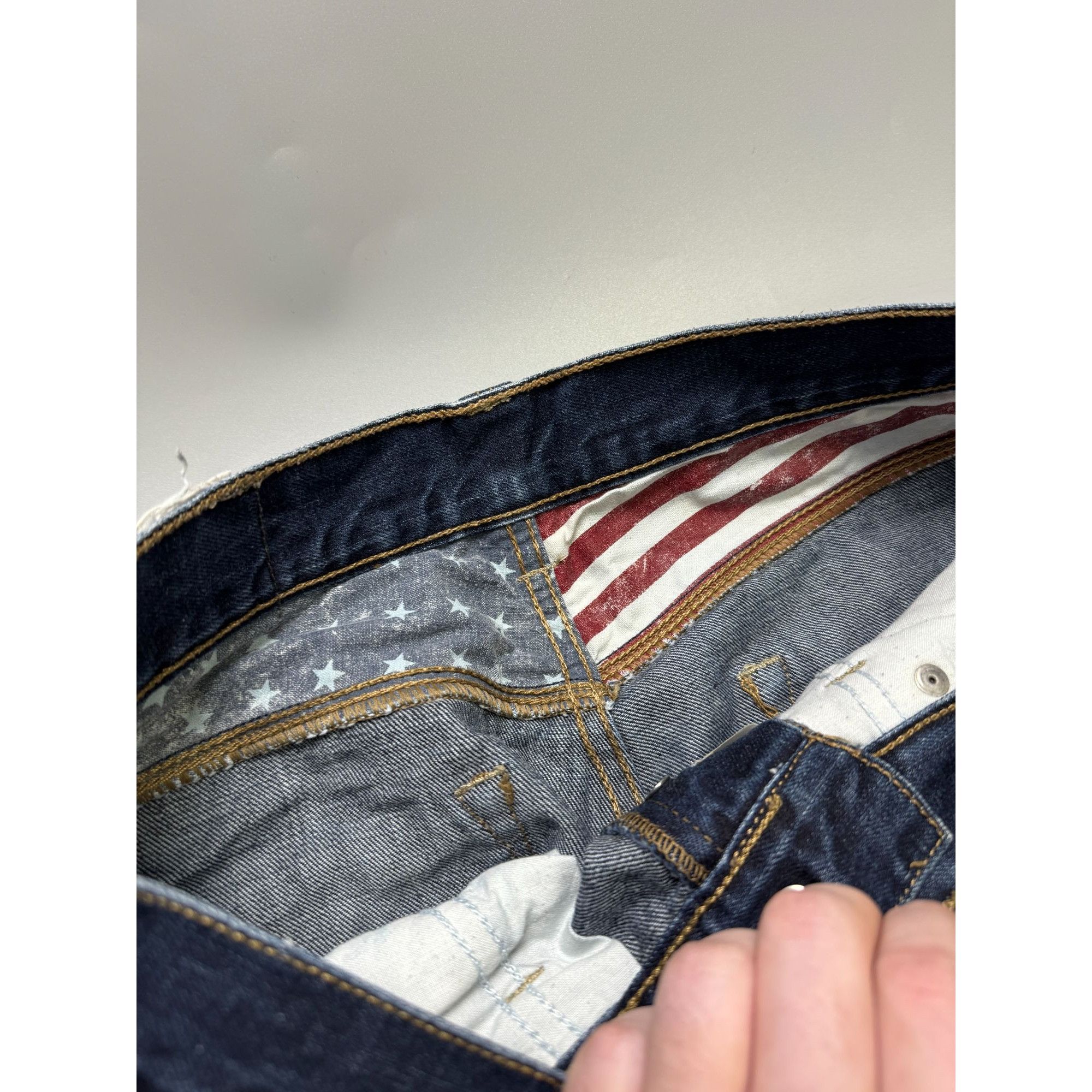 Schott Schott One Star Dark Denim Jeans Pants (Y1138) Size US 31 - 6 Thumbnail