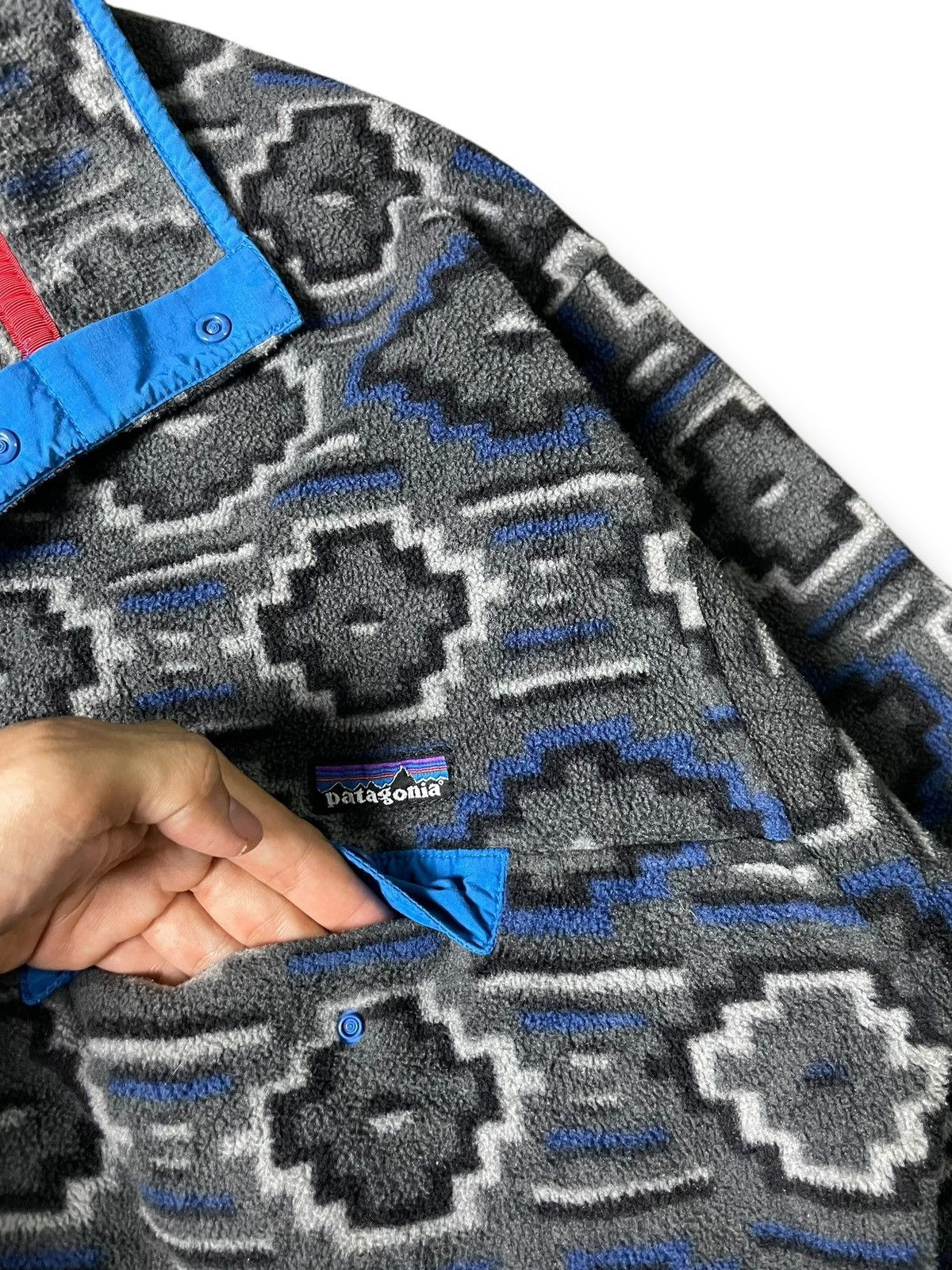 Patagonia Patagonia x Synchilla Snap Fleece Pullover Tribal (32) Size US L / EU 52-54 / 3 - 5 Thumbnail