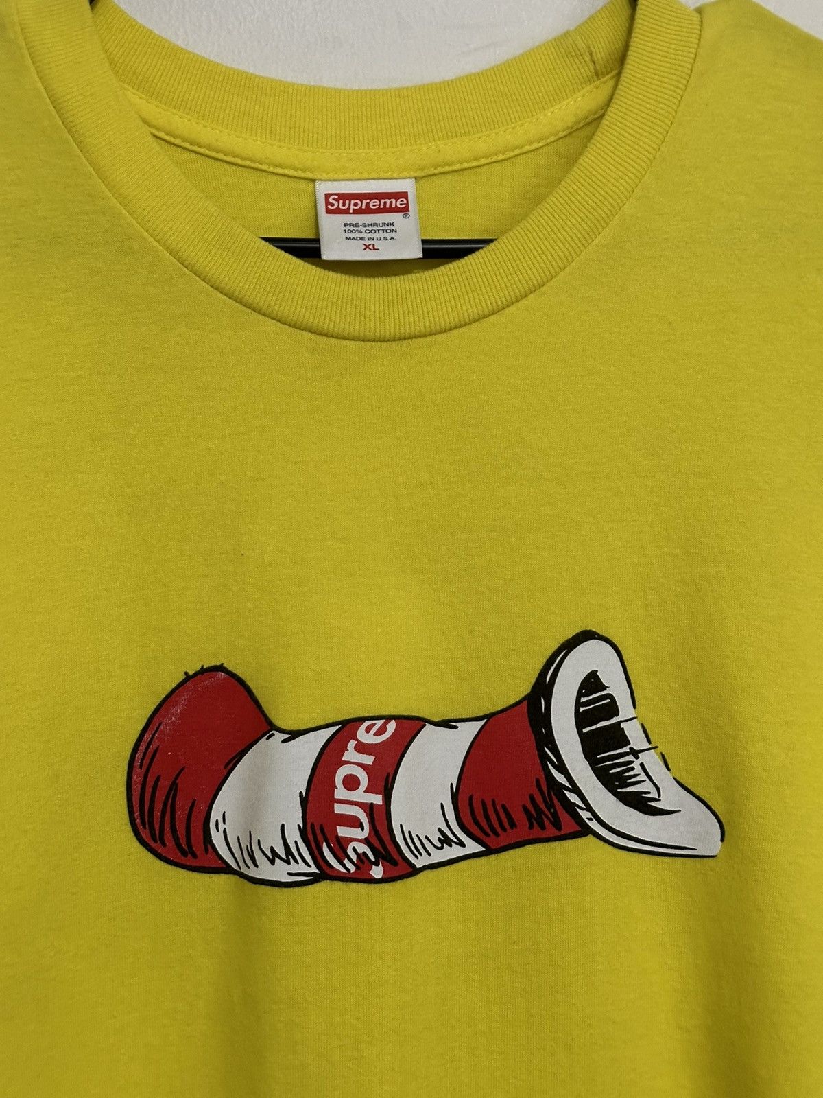 Supreme Supreme Cat In The Hat Tee Size US XL / EU 56 / 4 - 2 Thumbnail