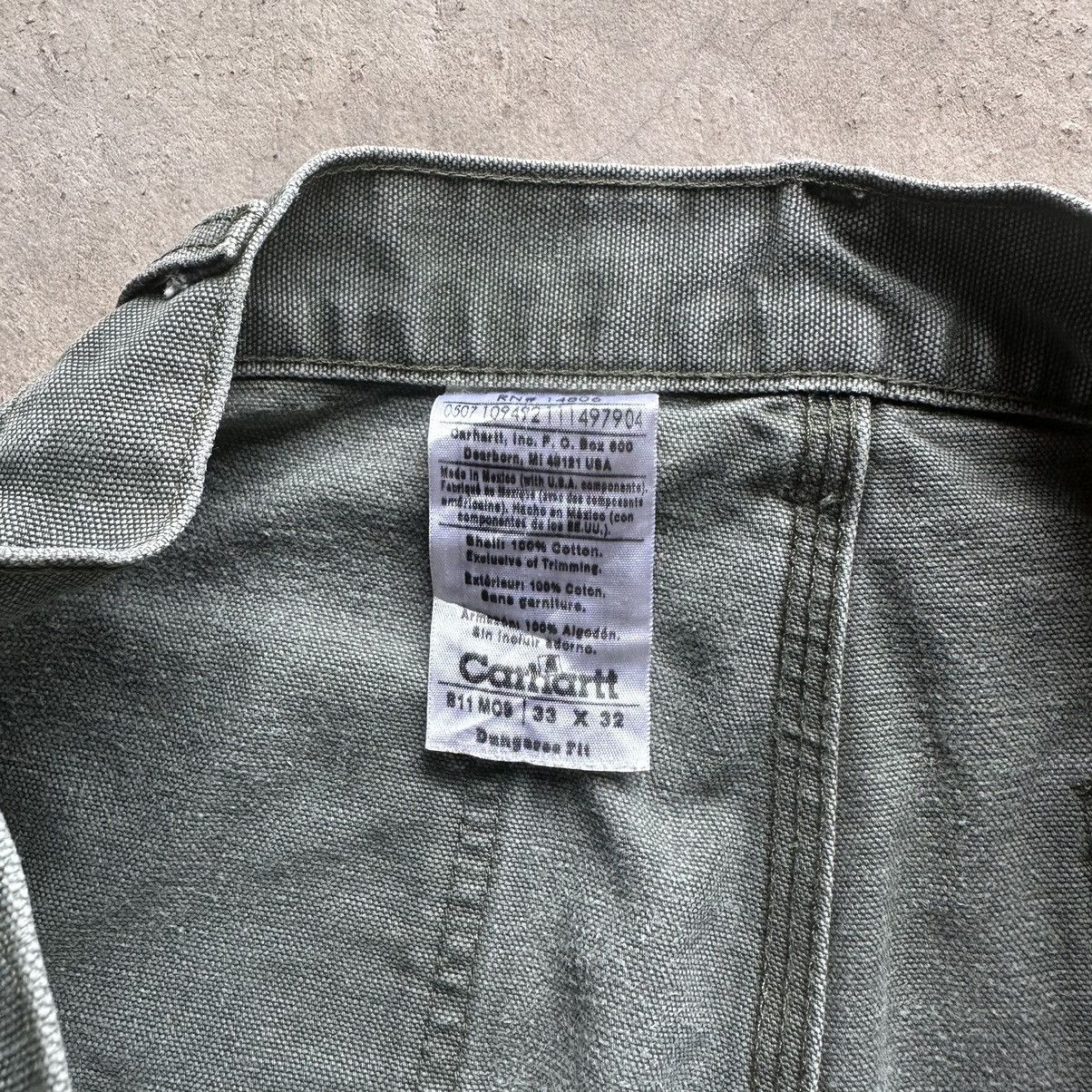Carhartt × Vintage (33x31) Crazy Distressed Carhartt Carpenter Pants B11 MOS Size US 33 - 10 Thumbnail
