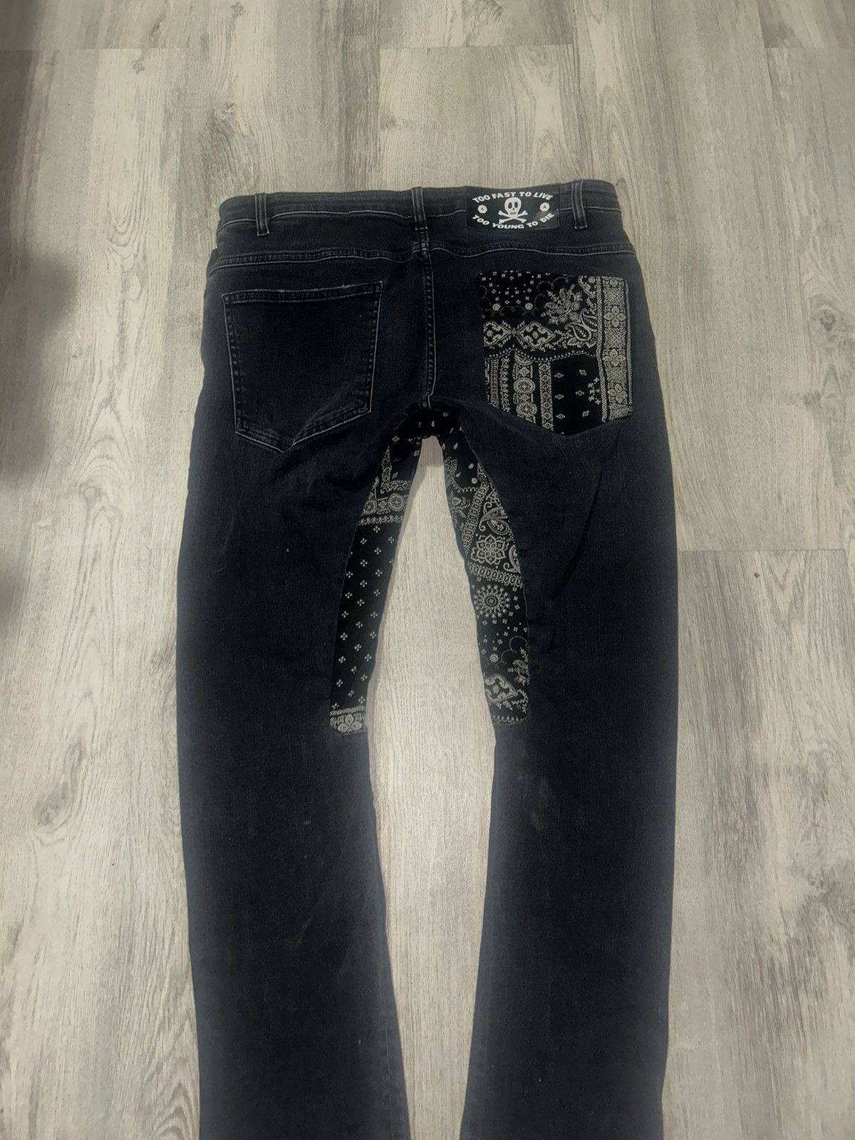 Alchemist Black Alchemist Bandana print Jeans Size US 32 / EU 48 - 4 Thumbnail
